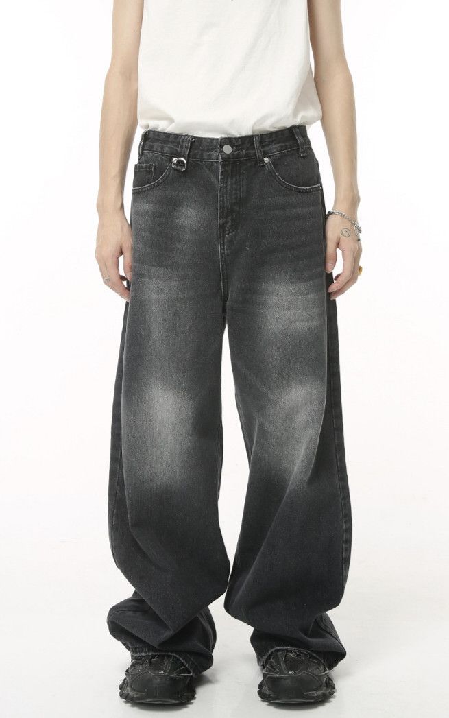 Jean × Vintage Baggy Denim Wide Leg Loose Size US 31 - 2 Thumbnail