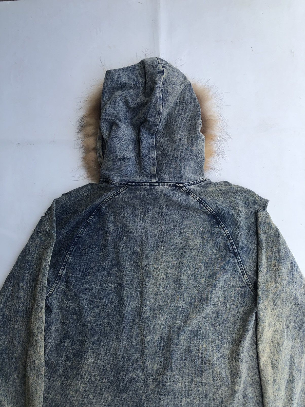 If Six Was Nine Distresssed Zipp Fur Hoodie Punk Rock Ifsix Style Size US L / EU 52-54 / 3 - 6 Thumbnail