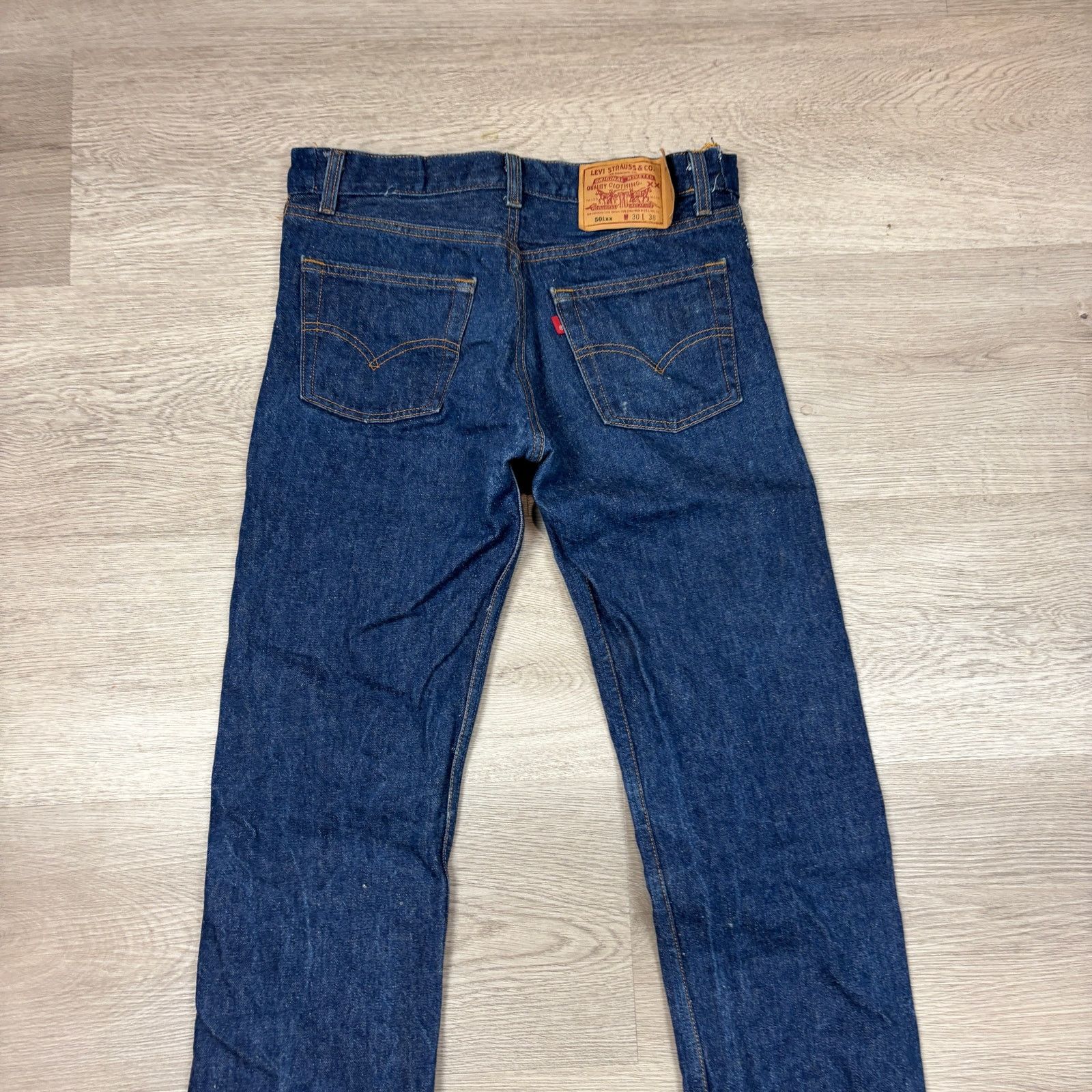 Levi's × Vintage Vintage 90s Levi's 501 XX Straight Leg Jeans 30x38 (33x35) Size US 33 - 3 Thumbnail
