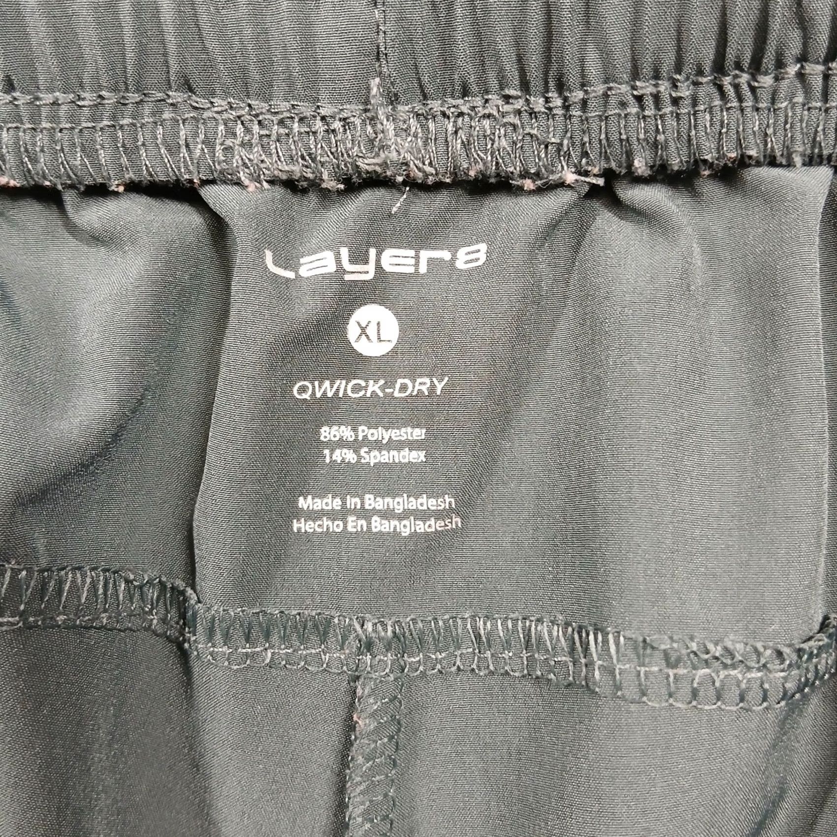 Layer 8 VINTAGE[No] Layers Quick-Dry Athletic Shorts Men's XL Green Drawstring Performance Size US 36 / EU 52 - 7 Thumbnail