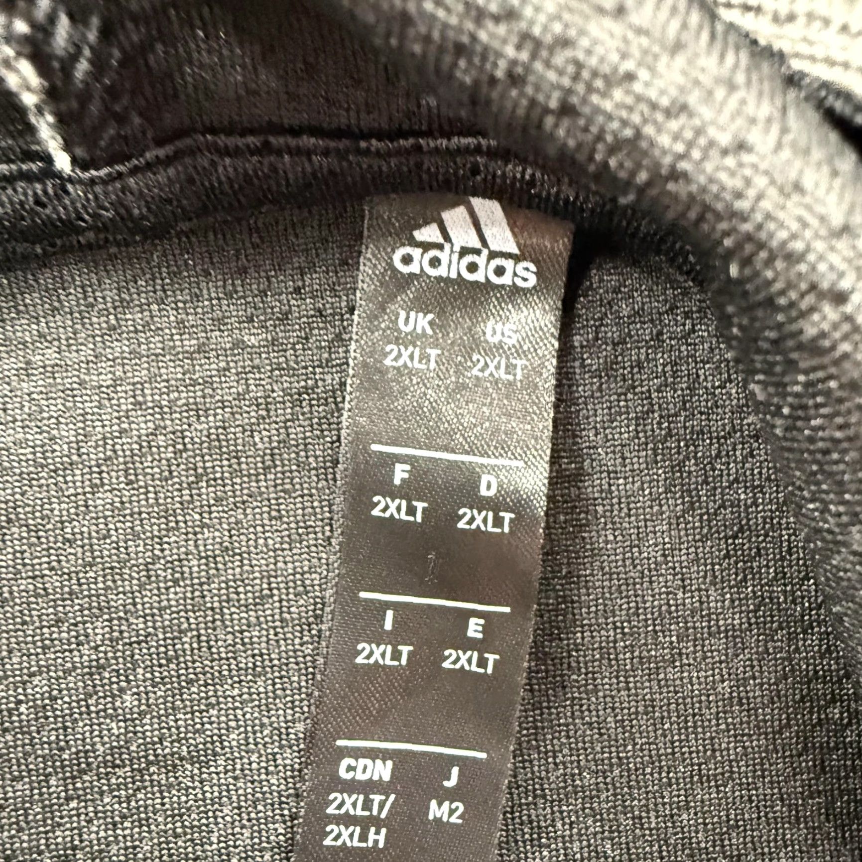 Adidas Adidas Hoodie Mens 2XLT Gray Full Zip Basketball Club Sweatshirt Pockets Logo Hooded Zip Front Pockets Size US XXL / EU 58 / 5 - 5 Thumbnail