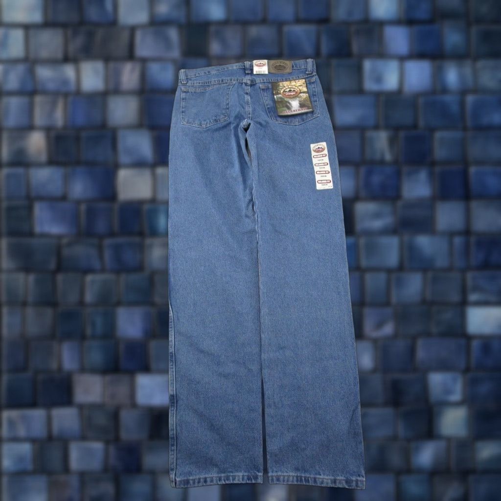 Wrangler VINTAGE Wrangler Blue Ridge Jeans Mens 32x36 Relaxed Fit Blue Denim Straight Leg NEW NWT Size US 32 / EU 48 - 1 Thumbnail
