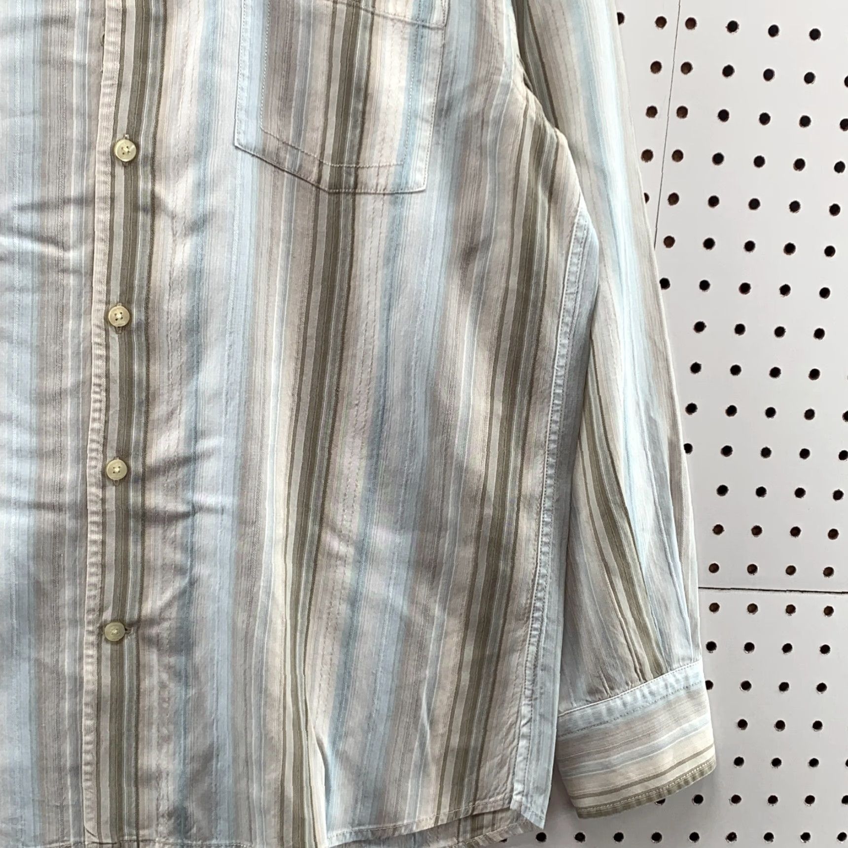Tommy Bahama Tommy Bahama Adult Long Sleeve Striped Shirt Size Medium Adult Snap Button M Size US M / EU 48-50 / 2 - 4 Thumbnail