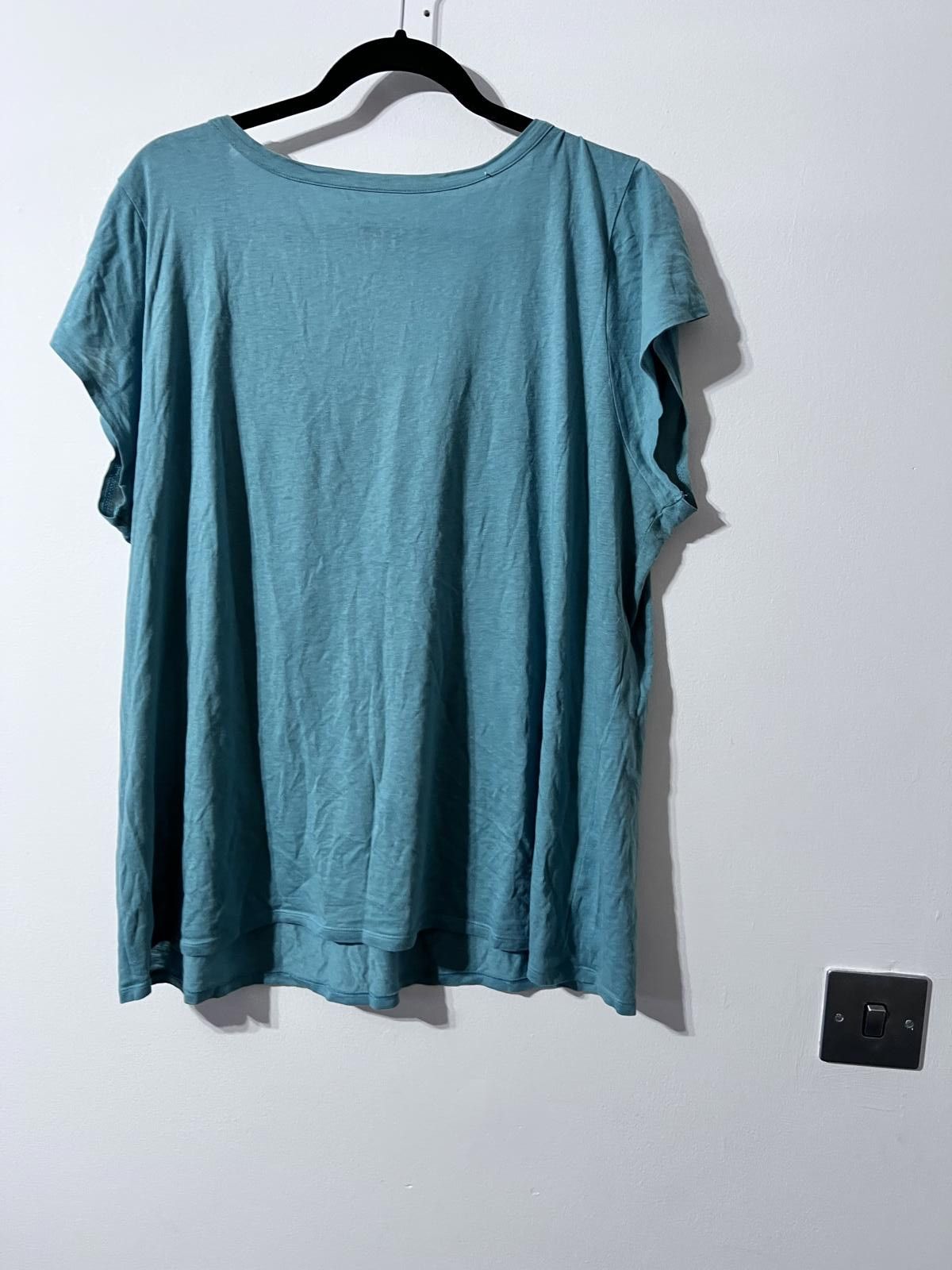 Old Navy Old Navy Teal Relaxed-Fit Top – Size XXL Size XXL / US 16-18 / IT 52-54 - 4 Thumbnail