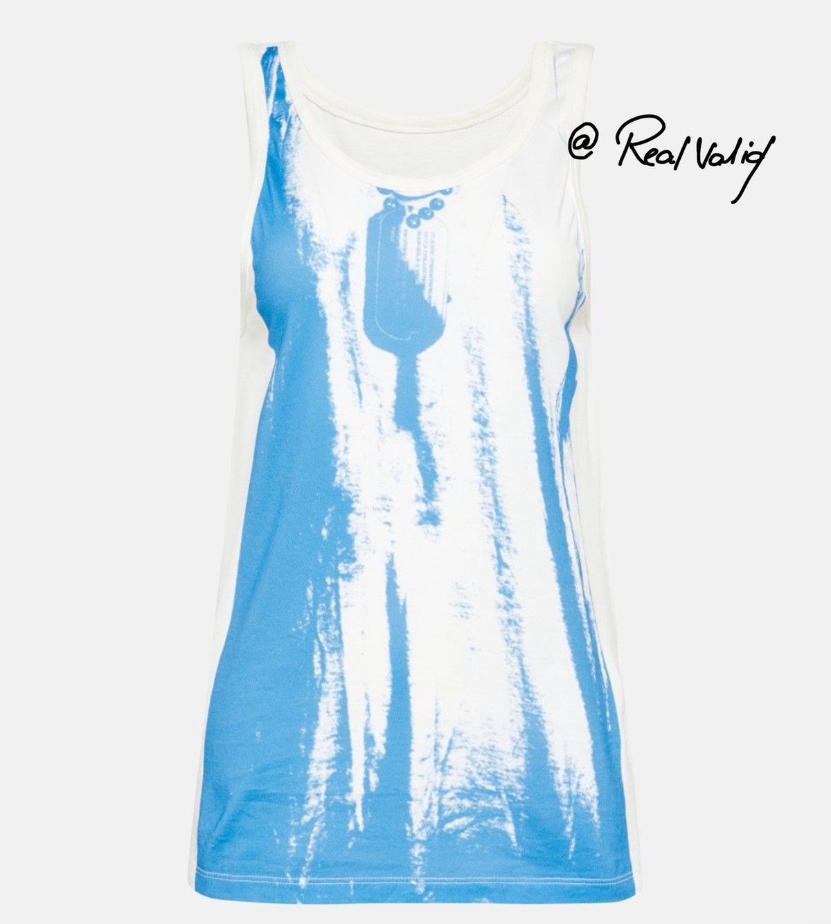 MM6 MM6 MAISON MARGIELA Trompe L'oeil Tank Top White Size S / US 4 / IT 40 - 1 Thumbnail