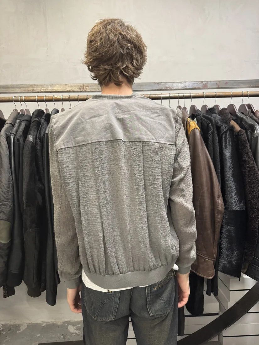 Helmut Lang × Vintage Helmut Lang Concrete Raw Grey Bomber Jacket Size XS / US 0-2 / IT 36-38 - 3 Thumbnail