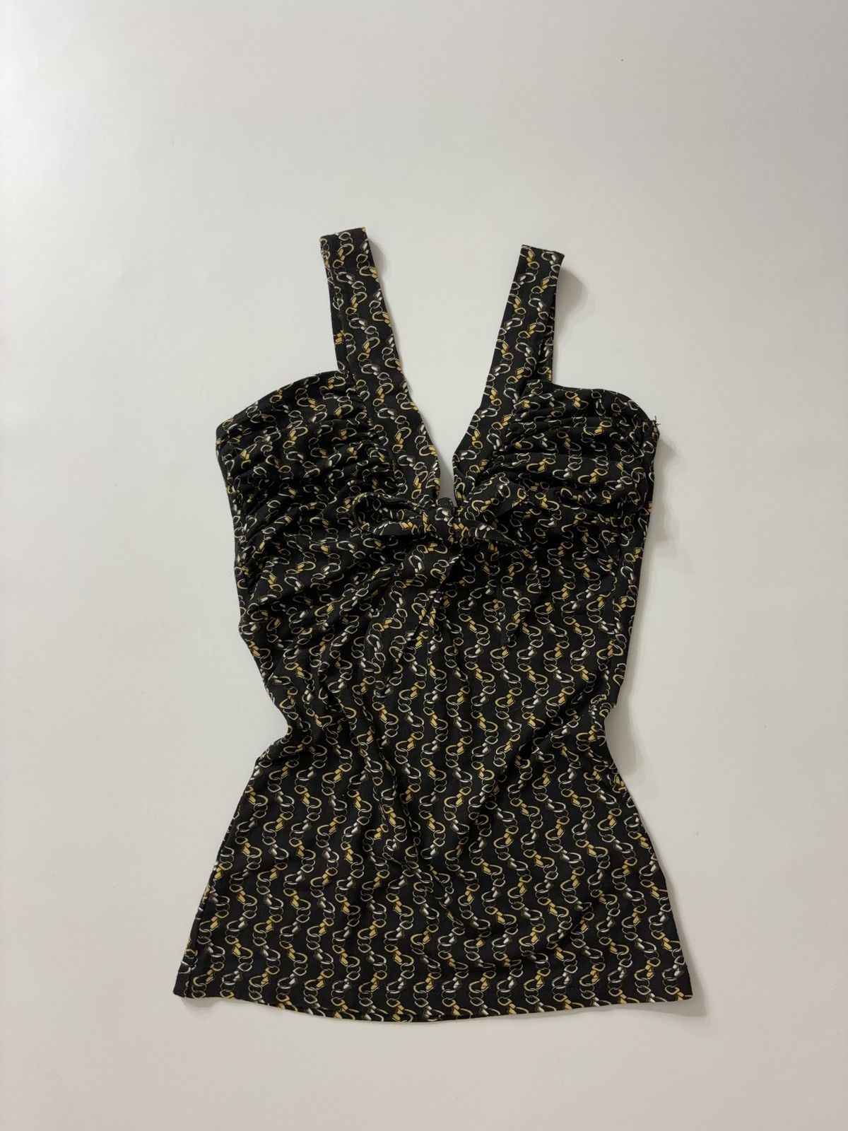 Japanese Brand GLAMOUR PRINTED TANK TOP 00s Size S / US 4 / IT 40 - 1 Thumbnail