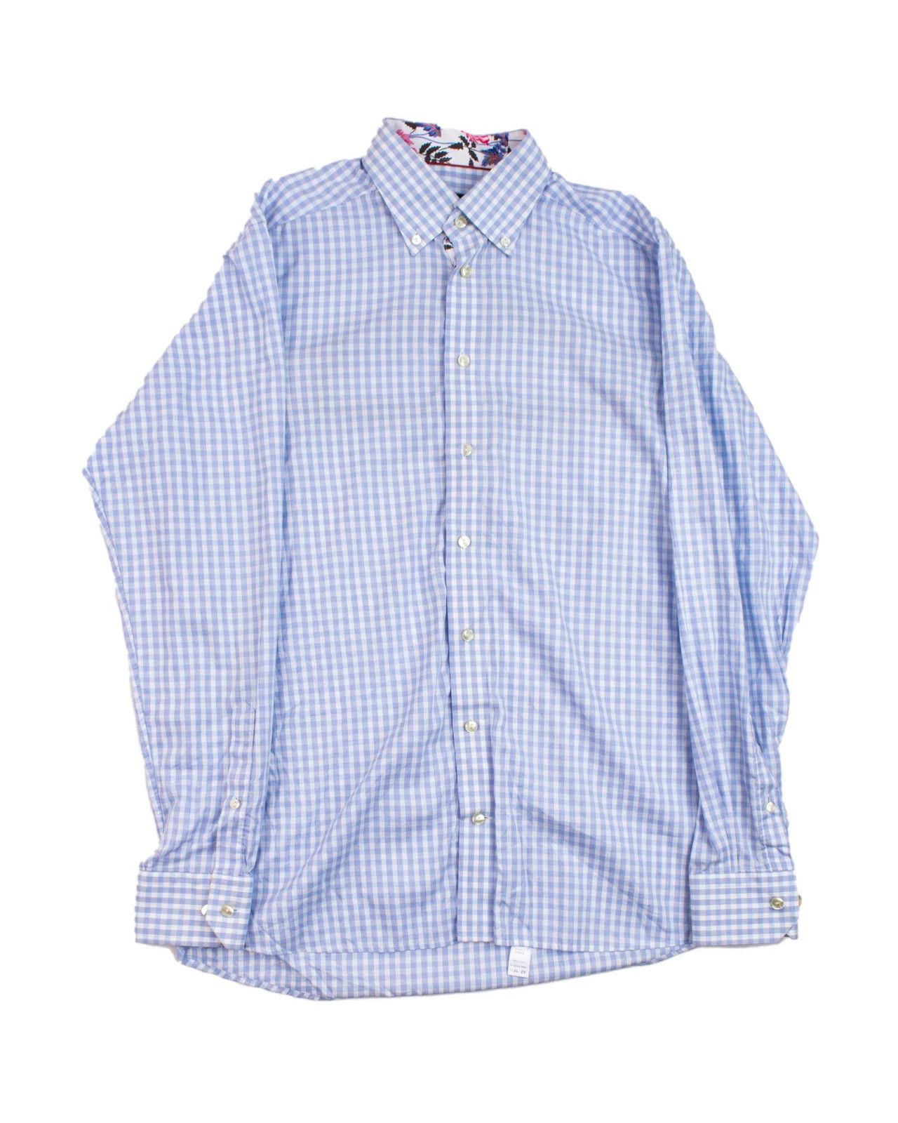 Eton Eton Ganghester 1928 Gingham Check Contemporary Fit Shirt Size US L / EU 52-54 / 3 - 1 Thumbnail