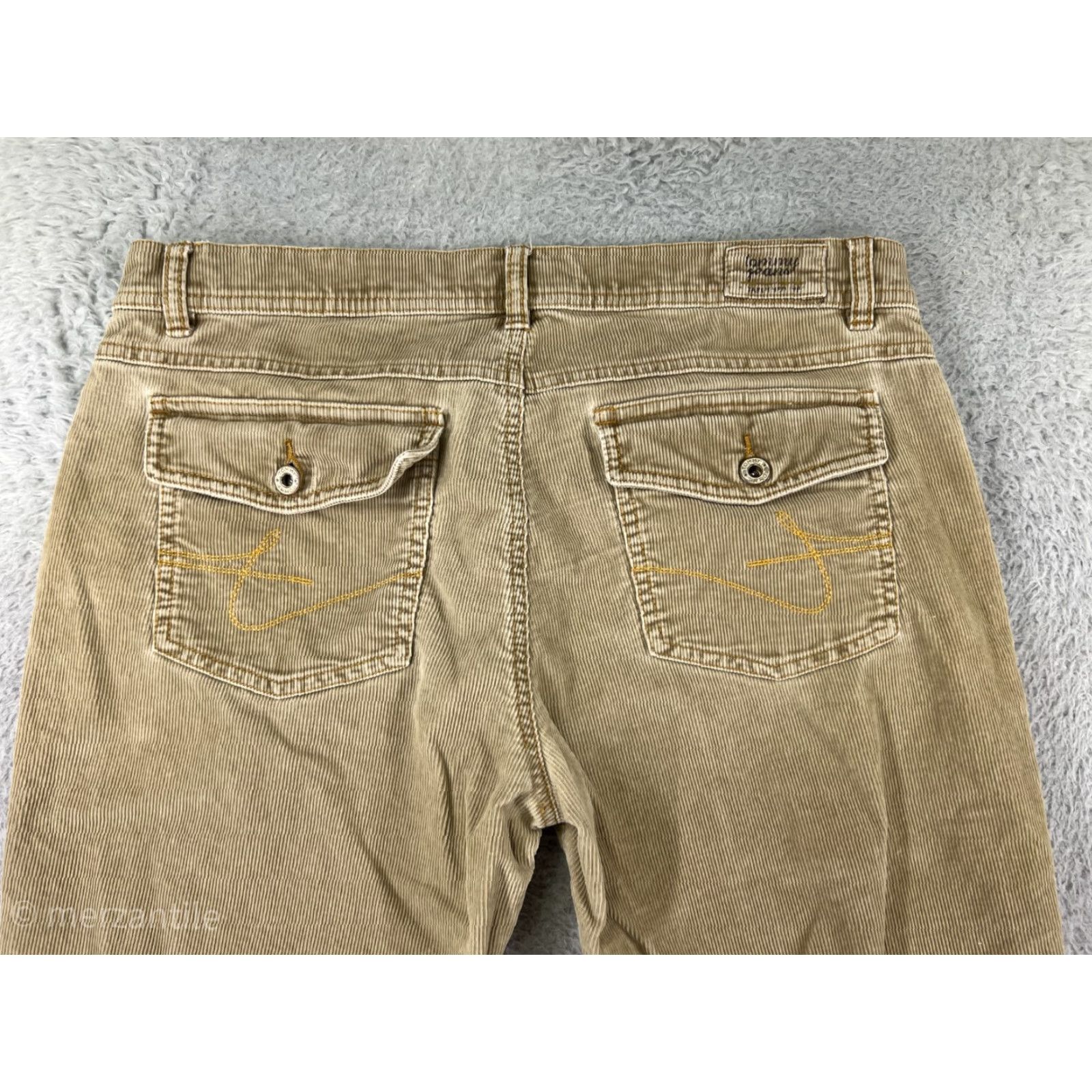 Tommy Hilfiger Tommy Hilfiger Pants Womens Regular 11 Beige Corduroy Embroidered Cotton Blend Bootcut Size 32" / US 10 / IT 46 - 4 Thumbnail