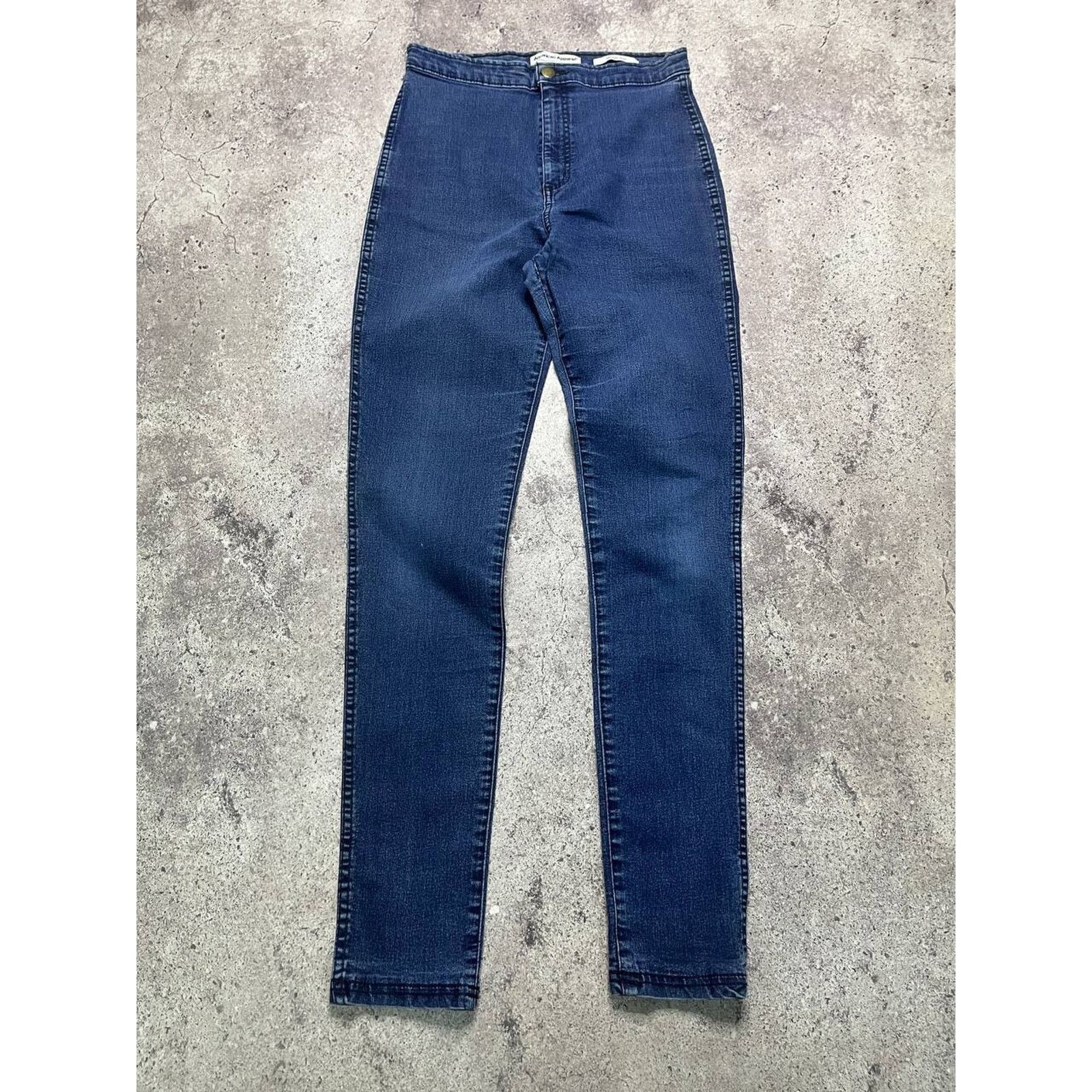 American Apparel Vintage American High Waist Skinny Jeans Dark Wash Size M Size 27" / US 4 / IT 40 - 1 Thumbnail