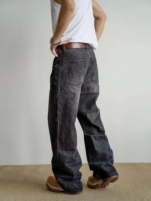 VIBE Washed Baggy Denim Jeans Size US 32 / EU 48 - 4 Thumbnail