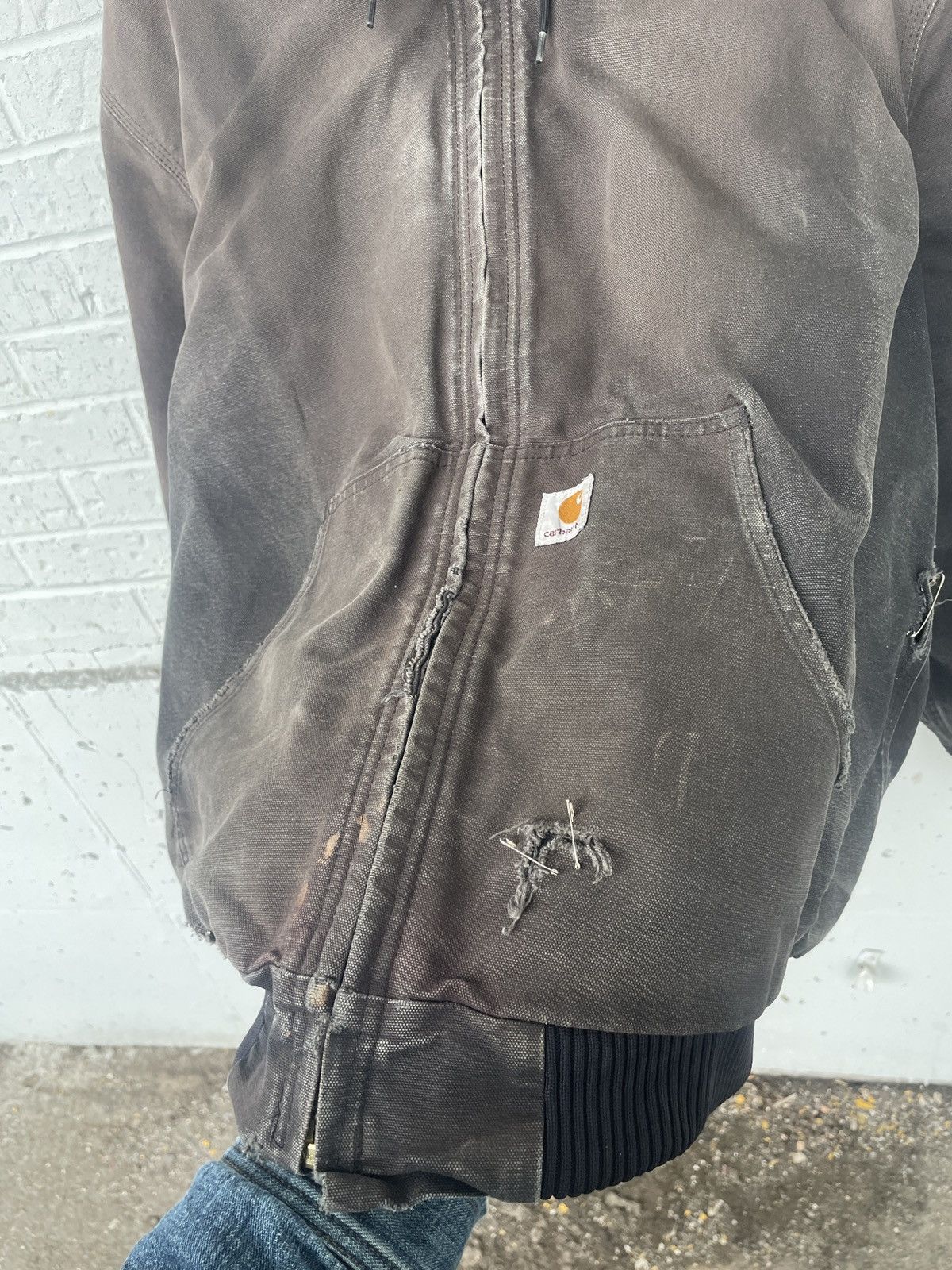 Carhartt Faded & Distressed Carhartt hooded active jacket Size US XXL / EU 58 / 5 - 5 Thumbnail