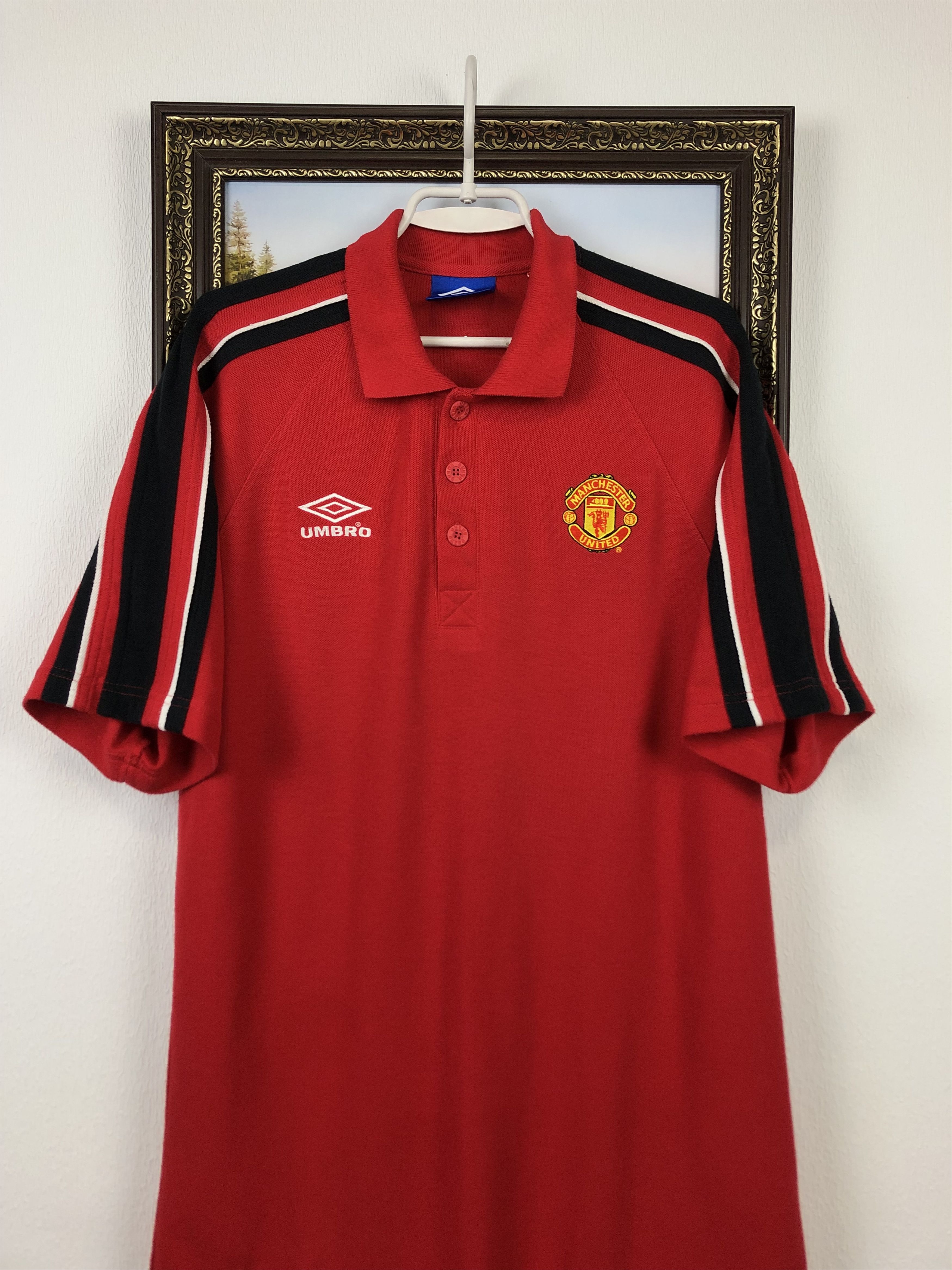 Sac De Sport Vintage Umbro Manchester United Années 90 - Taille M, Rouge, Style Duffle Bag