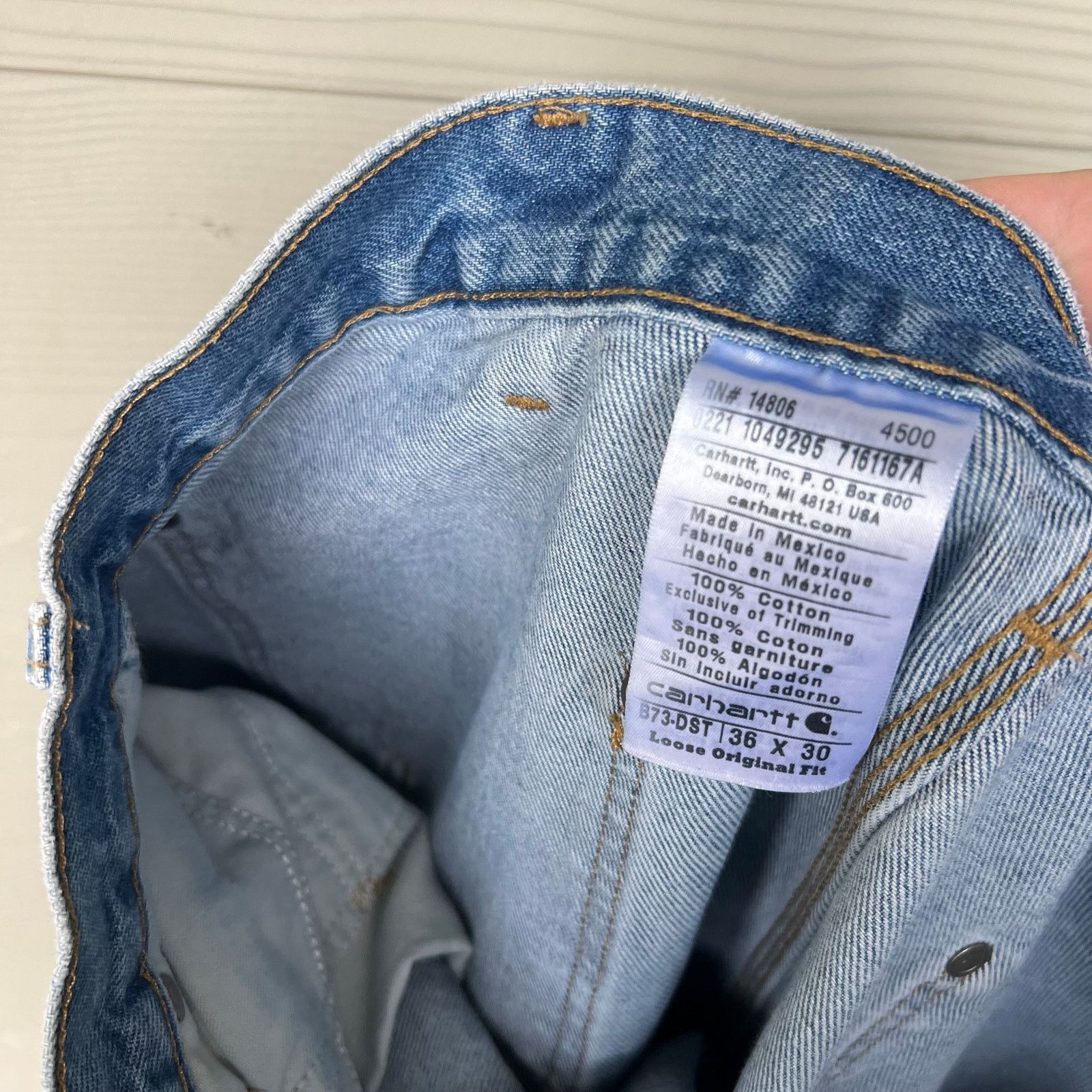 Carhartt × Vintage Vintage Y2K Carhartt denim jeans double knee work wear pants Size US 35 - 7 Thumbnail