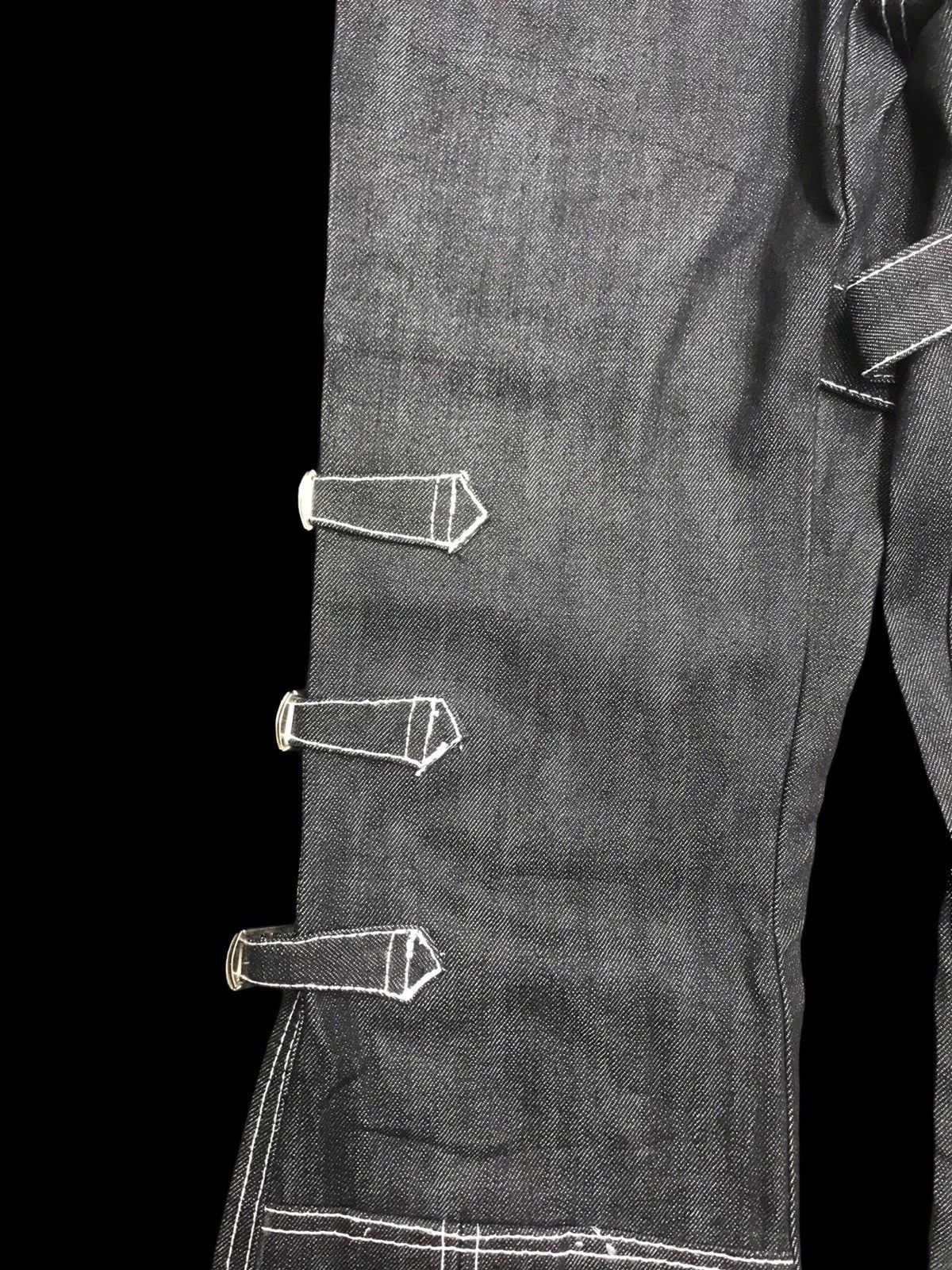Other 💥AVANT GARDE💥OCTMAMI BONDAGE BELL BOTTOM STURDY DENIM F248 Size US 26 / EU 42 - 6 Thumbnail