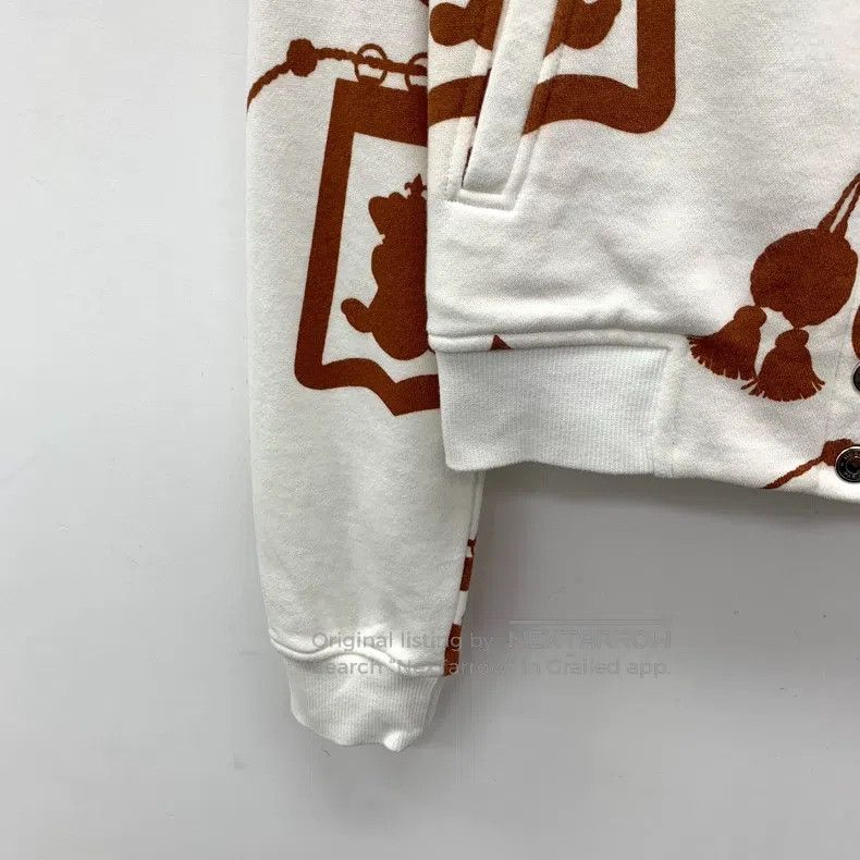 Hermes Hermes White Lantern Print Cotton Single Button Long Sleev Size XS / US 0-2 / IT 36-38 - 4 Thumbnail
