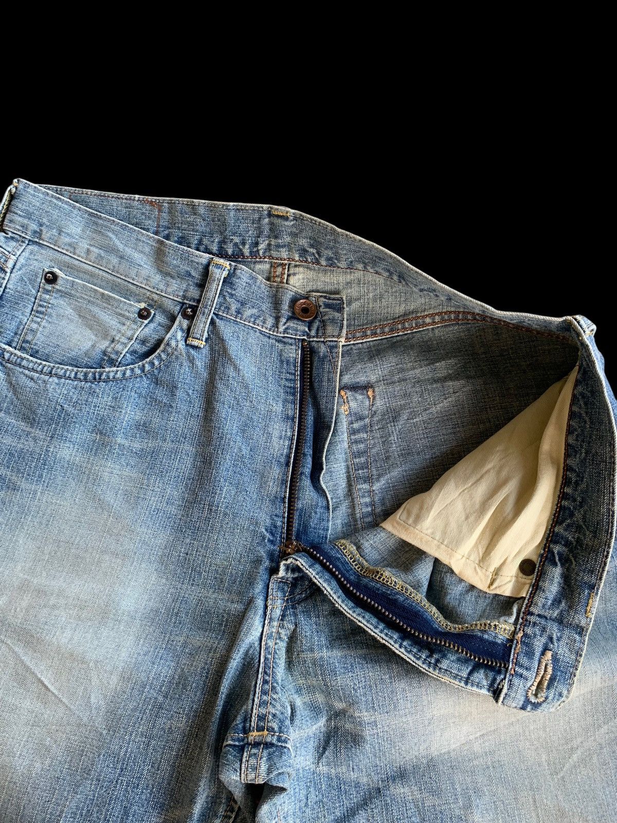 Other EDWIN 505Z SELVEDGE BAGGY FADED&RUSTY DENIM Size US 34 / EU 50 - 18 Thumbnail