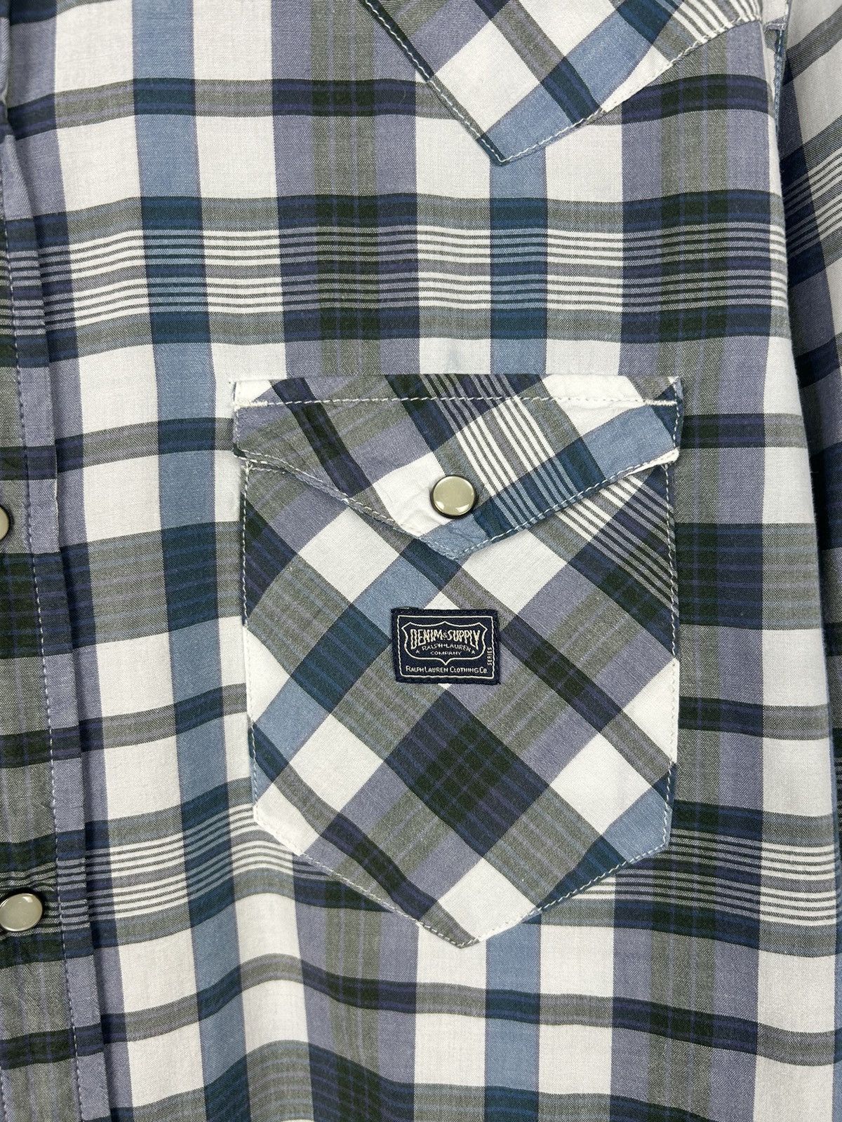 Denim & Supply Ralph Lauren Denim & Supply Ralph Lauren Plaid Military Shirt Men’s Sz XL Size US XL / EU 56 / 4 - 2 Thumbnail