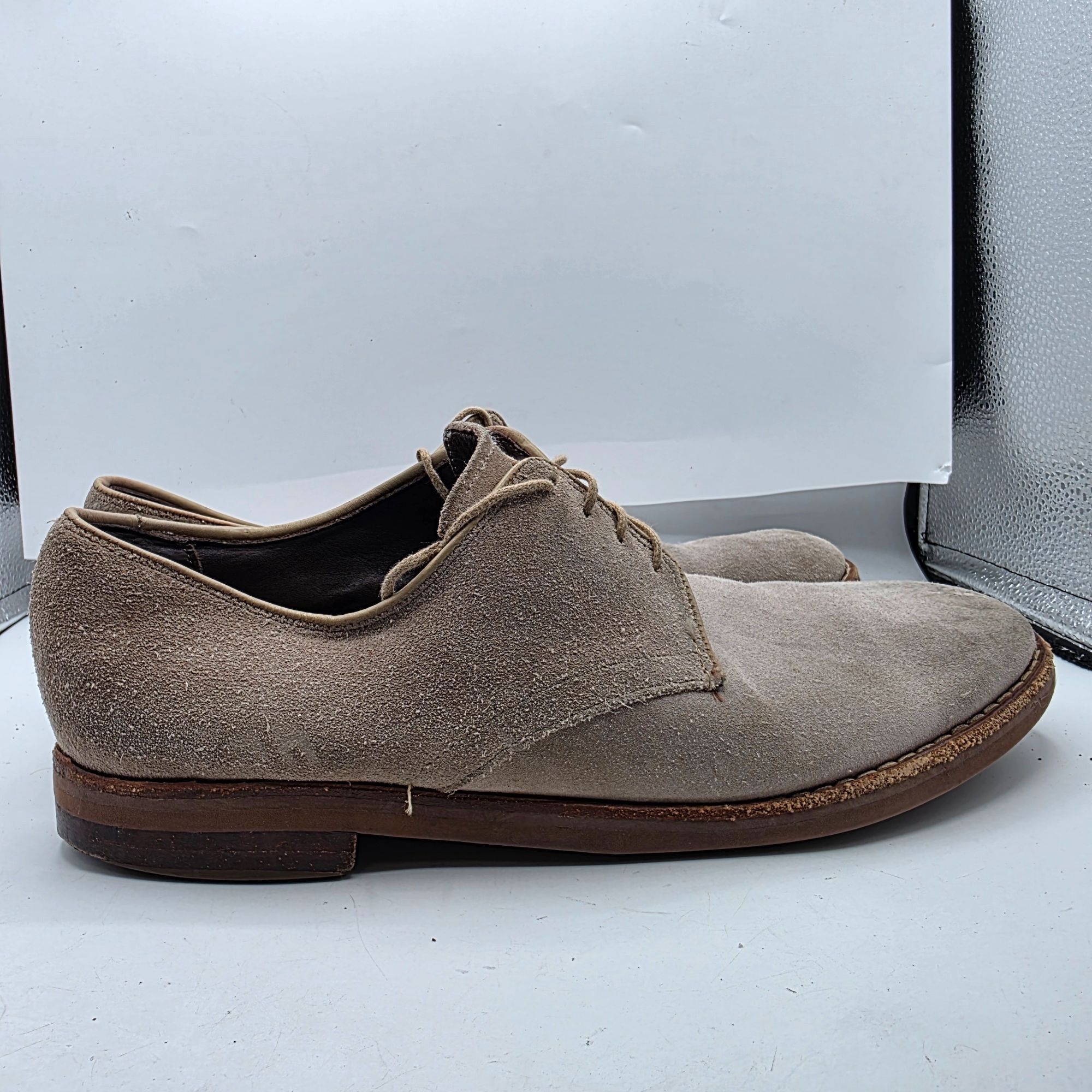 Allen Edmonds Allen Edmonds Mens Size 11 Beige Lace Up Suede Dress Shoes C Size US 11 / EU 44 - 14 Thumbnail
