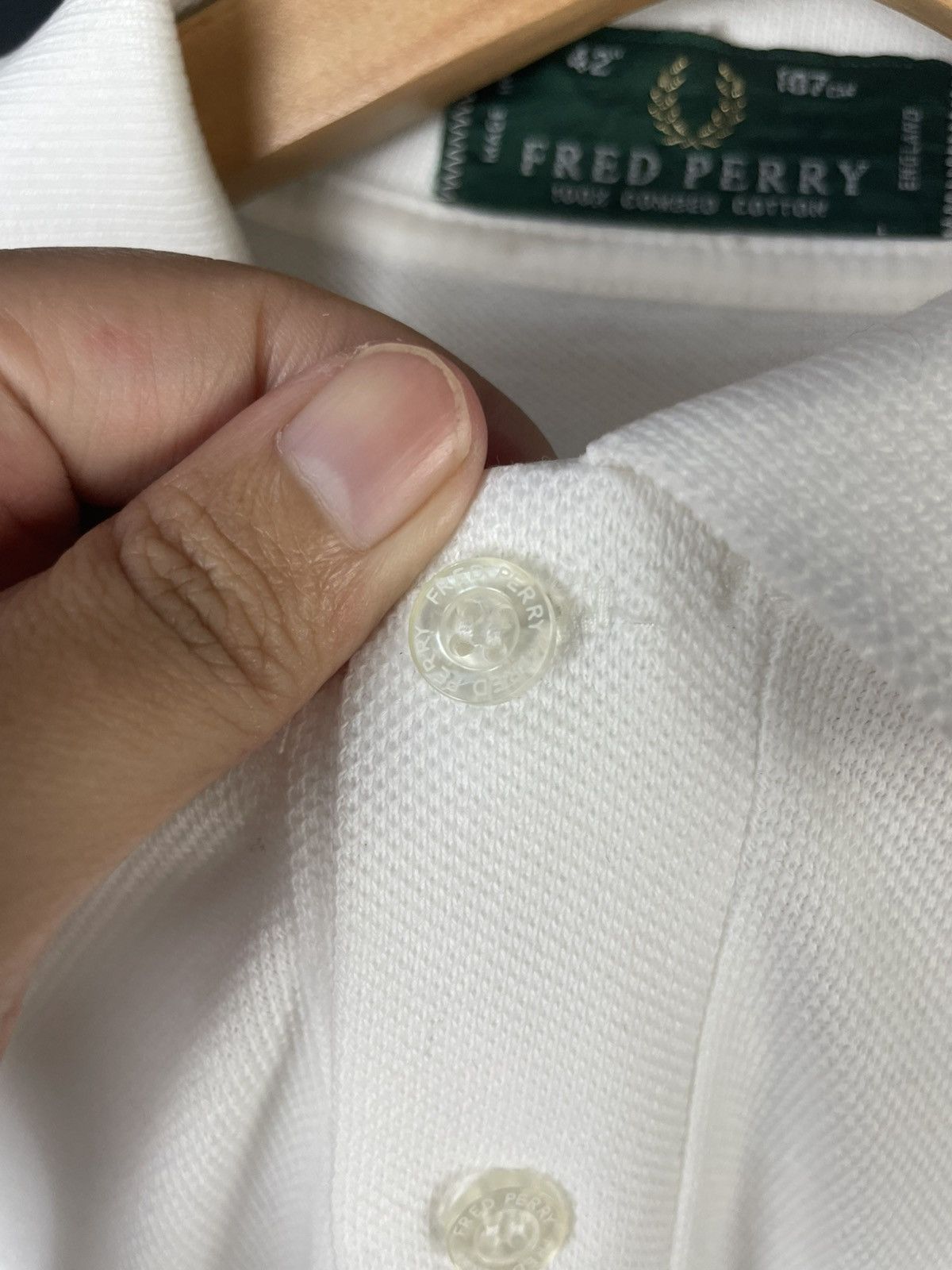 Fred Perry × Gear for Sports Vtg Fred Perry White Polo Tee Size US M / EU 48-50 / 2 - 6 Thumbnail