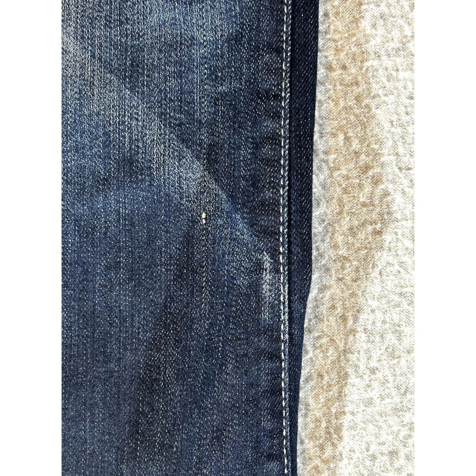 7 For All Mankind 7 For All Mankind Jeans Womens 30x30 Tripster Flare Wide Leg Y2K Boho Hippie Jeans Womens 30 Dark Blue Embroidered Pockets Vintage No Size 30" / US 8 / IT 44 - 6 Thumbnail