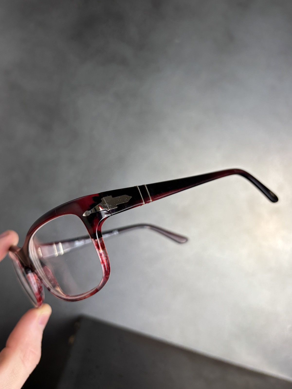 Persol Persol Eyeglasses 3011-V Handmade in Italy Red Frames Retro Size ONE SIZE - 6 Thumbnail