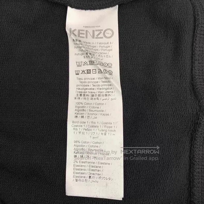 Kenzo Kenzo Black tiger head embroidered cotton crew-neck long-s Size L / US 10 / IT 46 - 7 Thumbnail