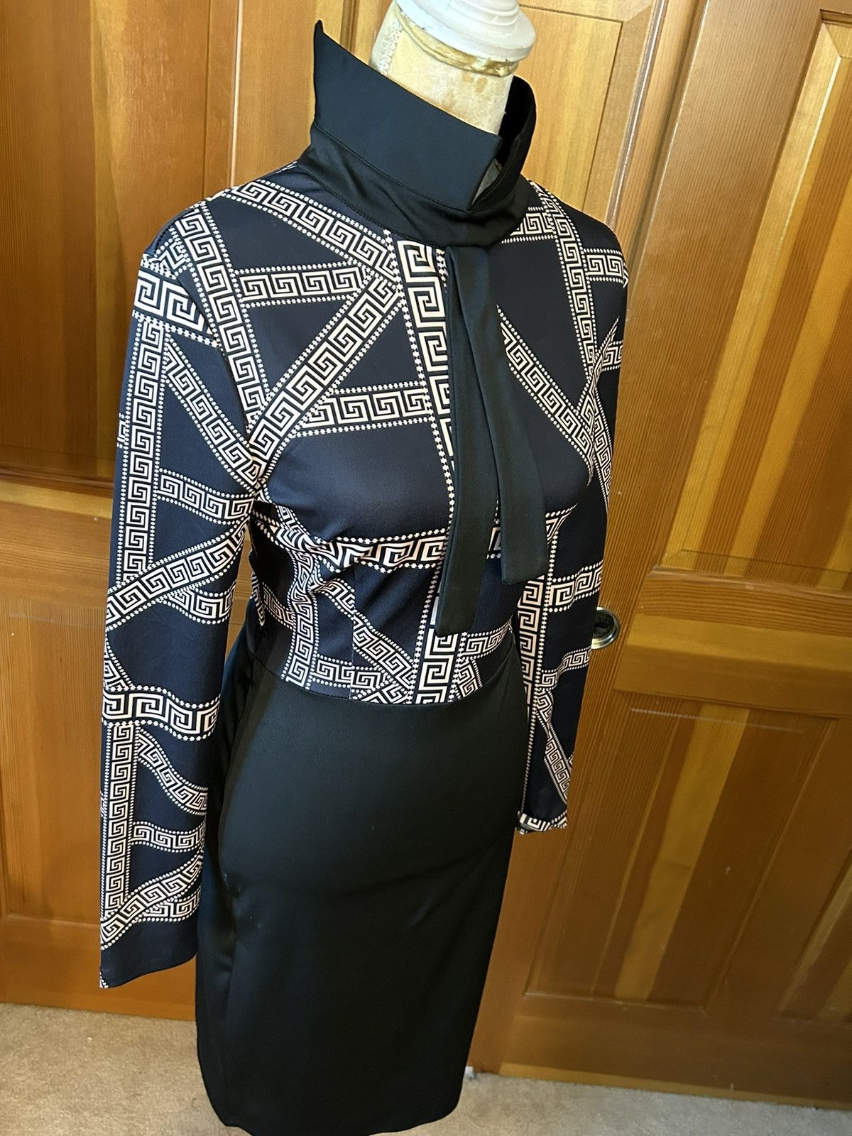 Designer × Other NWT, Lavishly Paris Women’s Sirianni V-Neck Midi Dress. Size M / US 6-8 / IT 42-44 - 7 Thumbnail