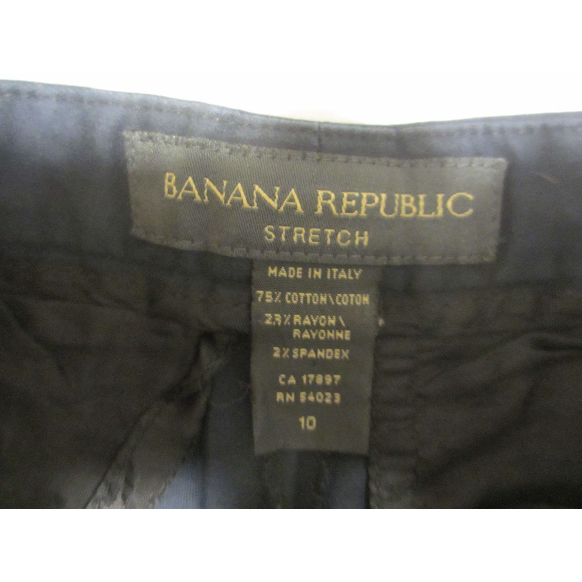 Banana Republic Banana Republic Womens Stretch Navy Trousers Size 10 Made In Size 32" / US 10 / IT 46 - 5 Thumbnail