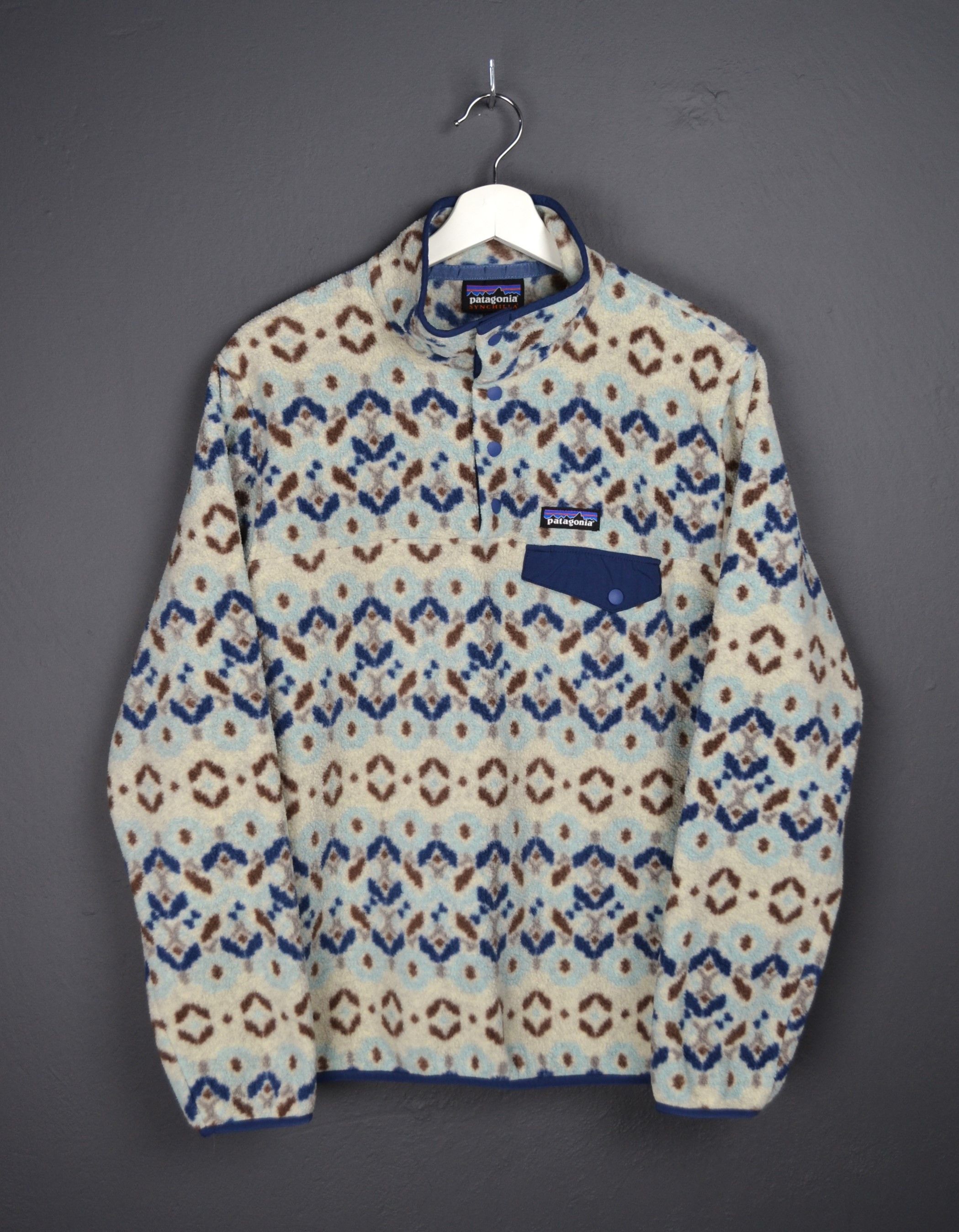 Patagonia Patagonia Synchilla Snap-T M Tundra Cluster Big Sky Blue Size M / US 6-8 / IT 42-44 - 1 Thumbnail