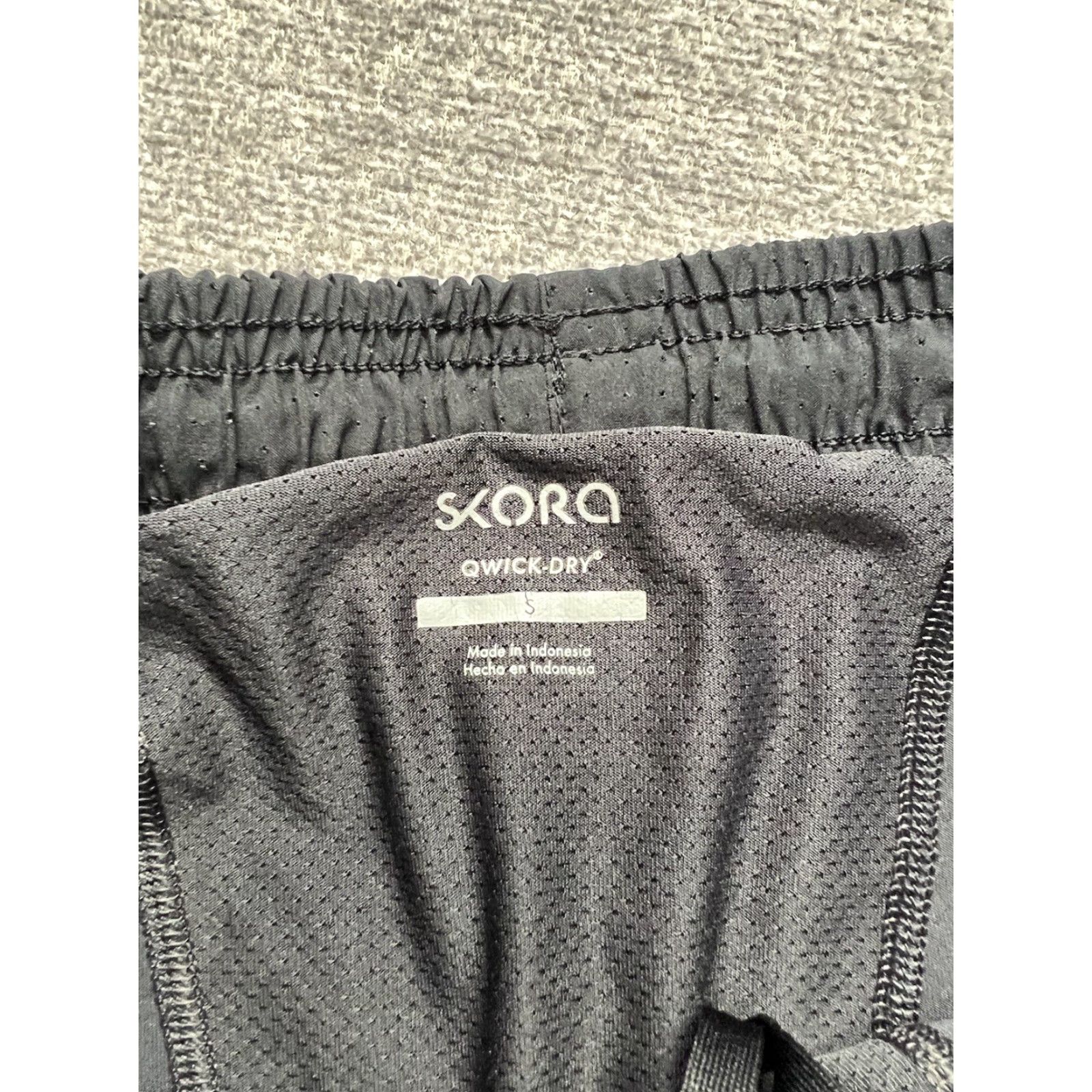 Vintage Skora Qwick-Dry Shorts Mens Small Black Drawstring Athletic Quick Dry Breathable Lightweight Size US 29 - 6 Thumbnail