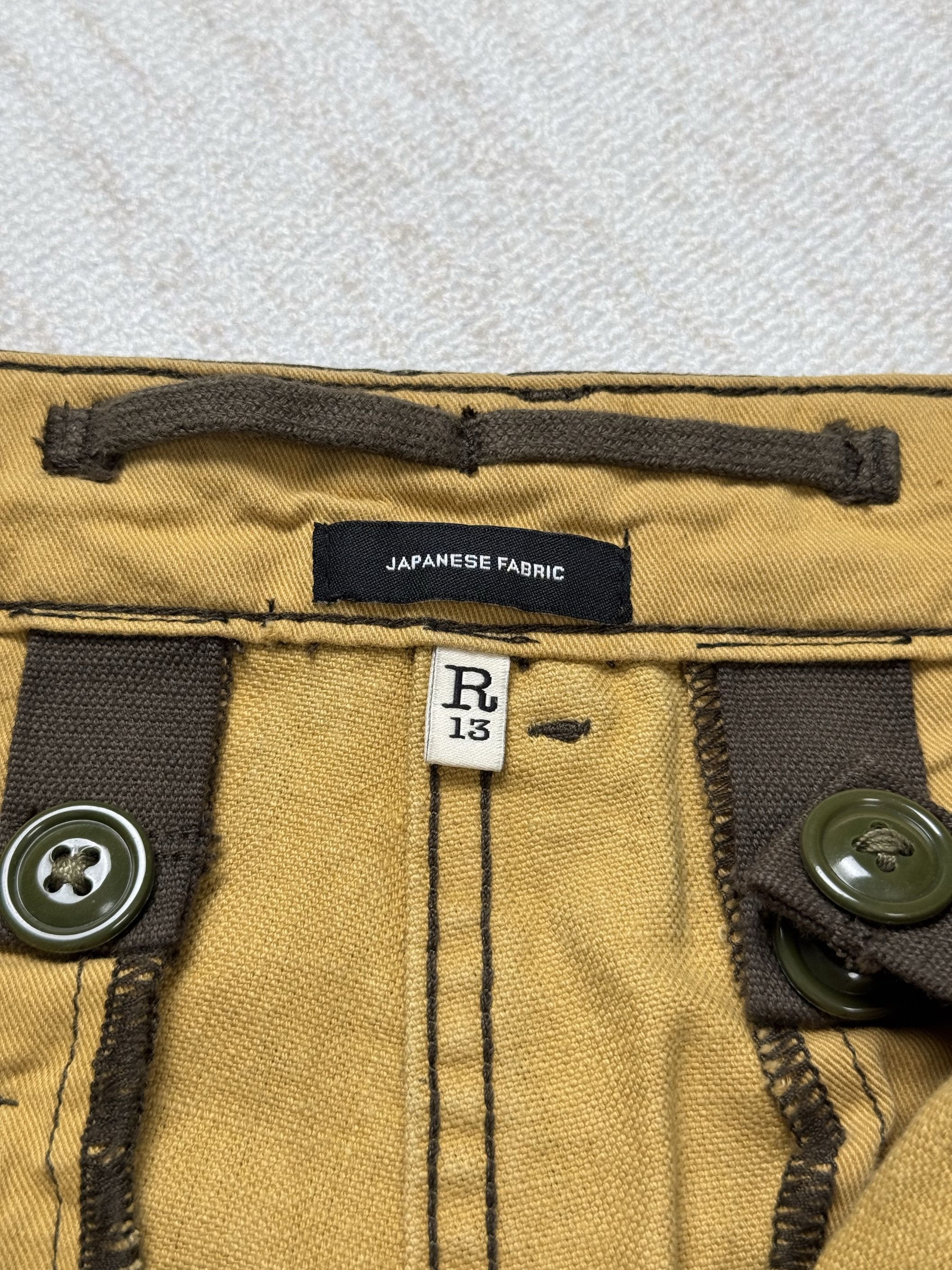 R13 UNWORN* R13 MARK MILITARY CARGO PANTS - BLACK CANVAS Size US 33 - 8 Thumbnail
