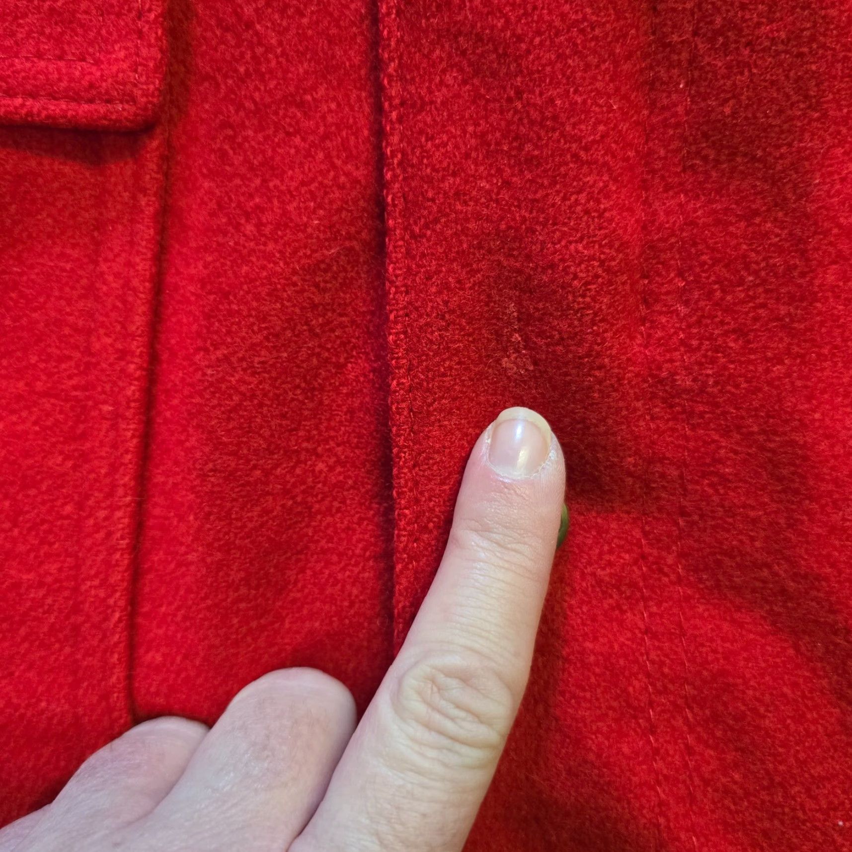 Vintage VINTAGE Woolrich Jacket Womens Size Medium Red Boiled Wool Full Zip Hood Pockets Mens? Size M / US 6-8 / IT 42-44 - 6 Thumbnail