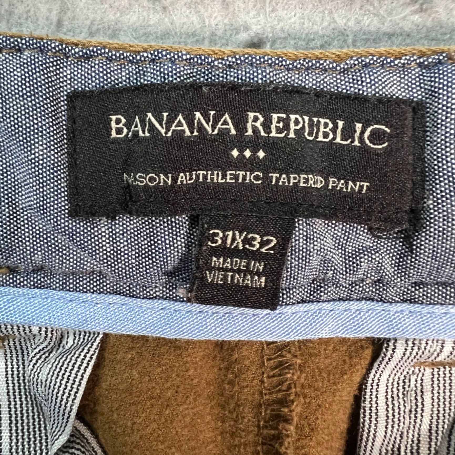 Banana Republic Banana Republic Mens 31 x 28 Brown Mason Athletic Tapered Khaki Chino Pants Shirt? Size US 31 - 3 Thumbnail