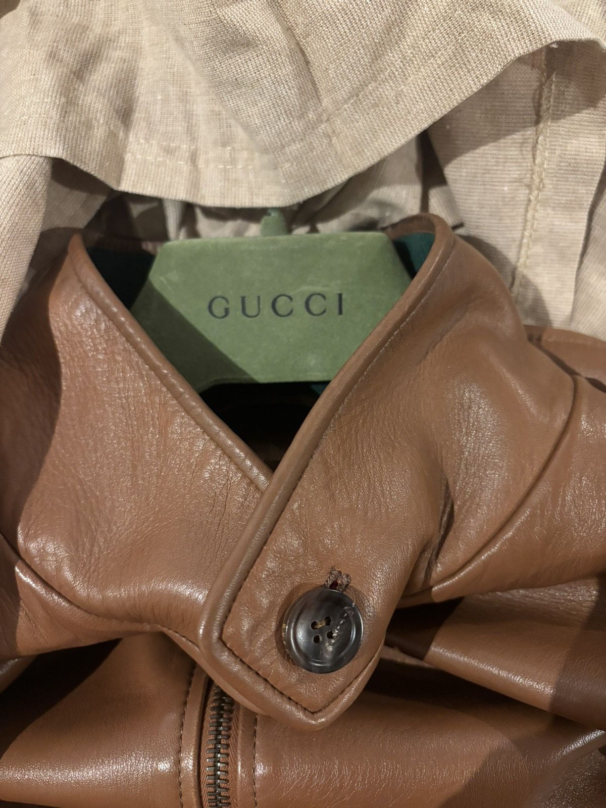 Gucci Gucci leather jacket Size US L / EU 52-54 / 3 - 11 Thumbnail