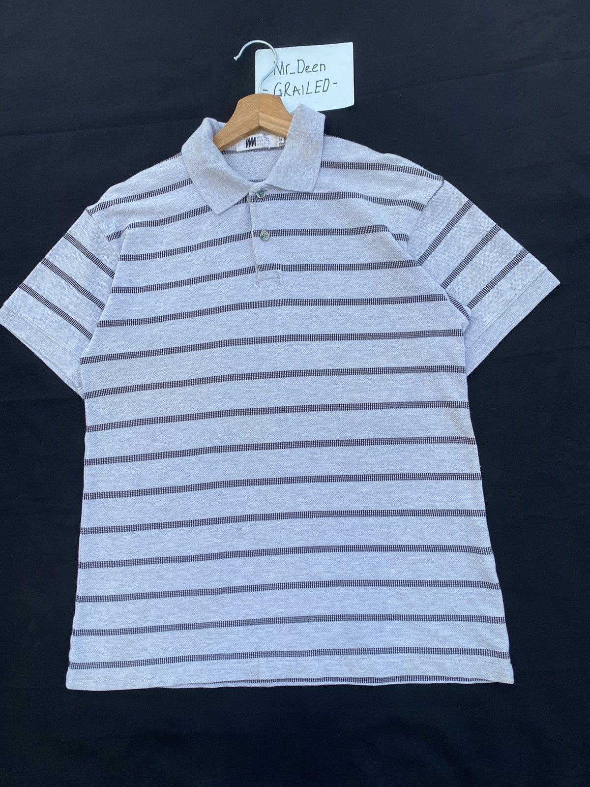Issey Miyake Rare Vintage Issey Miyake IM Stripes Polo Shirt Size US M / EU 48-50 / 2 - 4 Thumbnail