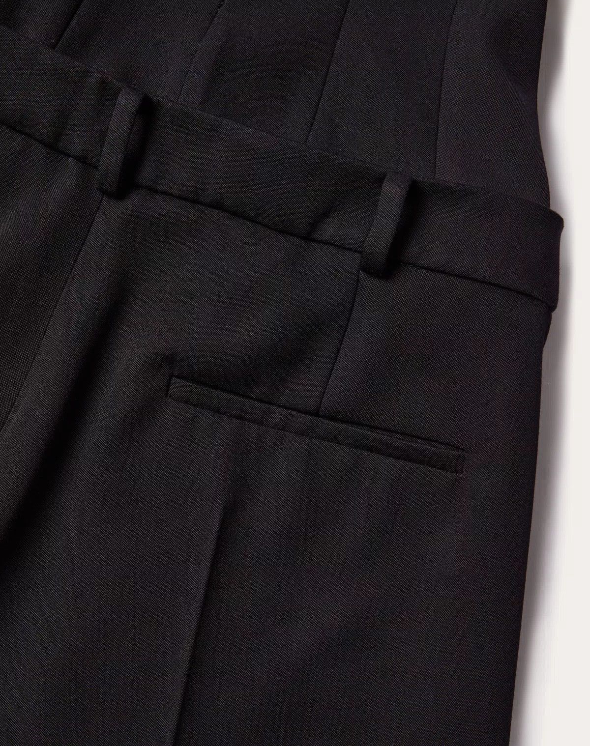 Valentino o1s1wg110426 Grisaille Jumpsuit in Nero Size 26" / US 2 / IT 38 - 5 Thumbnail