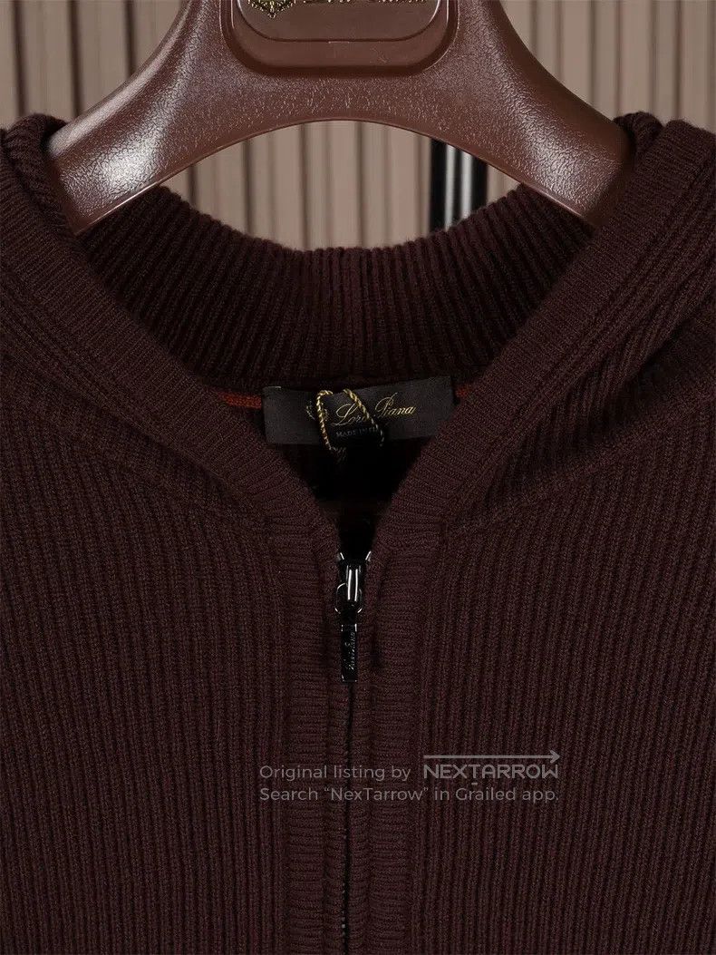Loro Piana LORO PIANA Men's thick double wool knit hooded coat for au Size US M / EU 48-50 / 2 - 6 Thumbnail