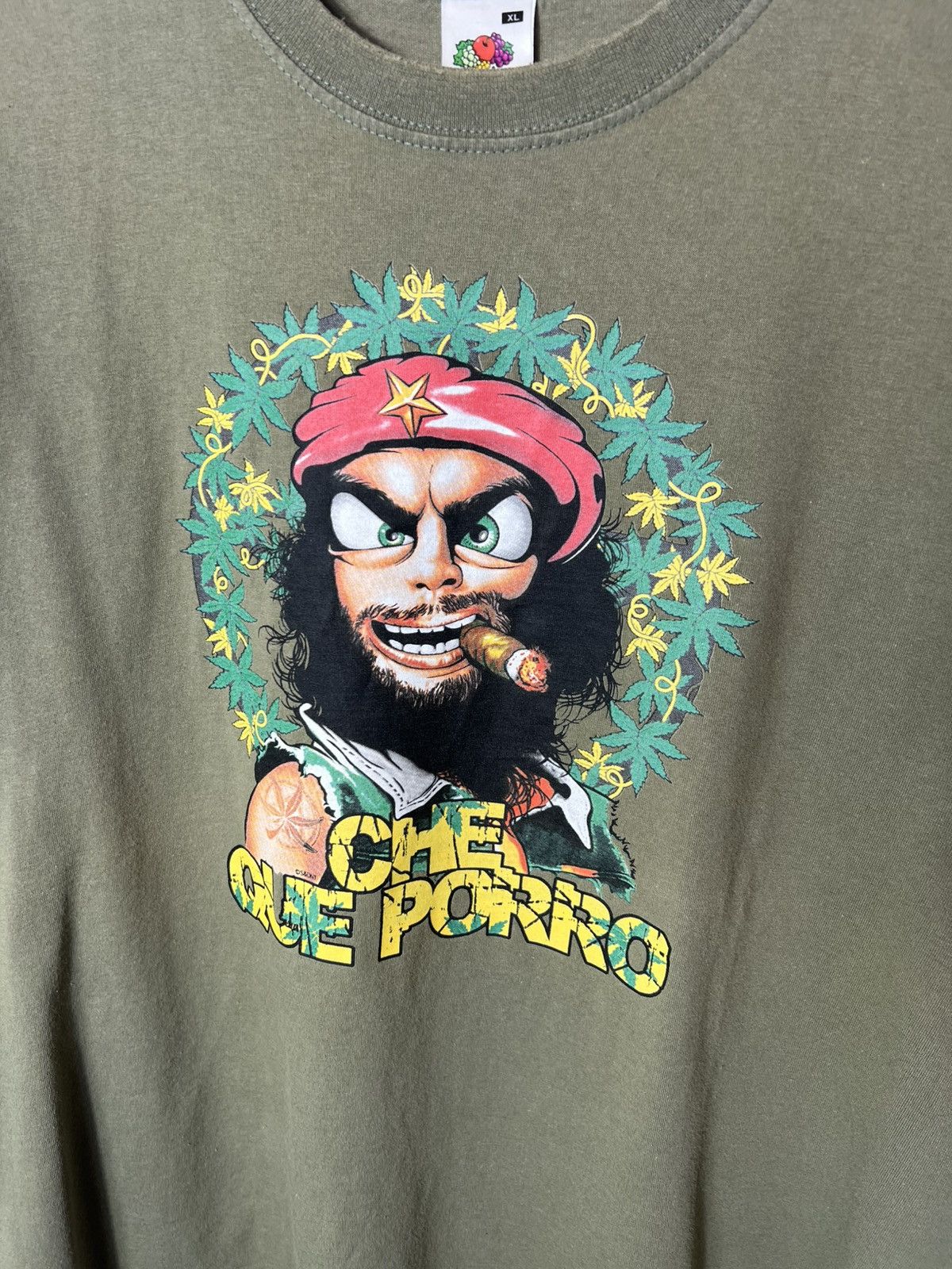 Vintage Vintage 00s y2k Che Guevara Rasta Weed Smoking Funny Tee Size US XL / EU 56 / 4 - 2 Thumbnail
