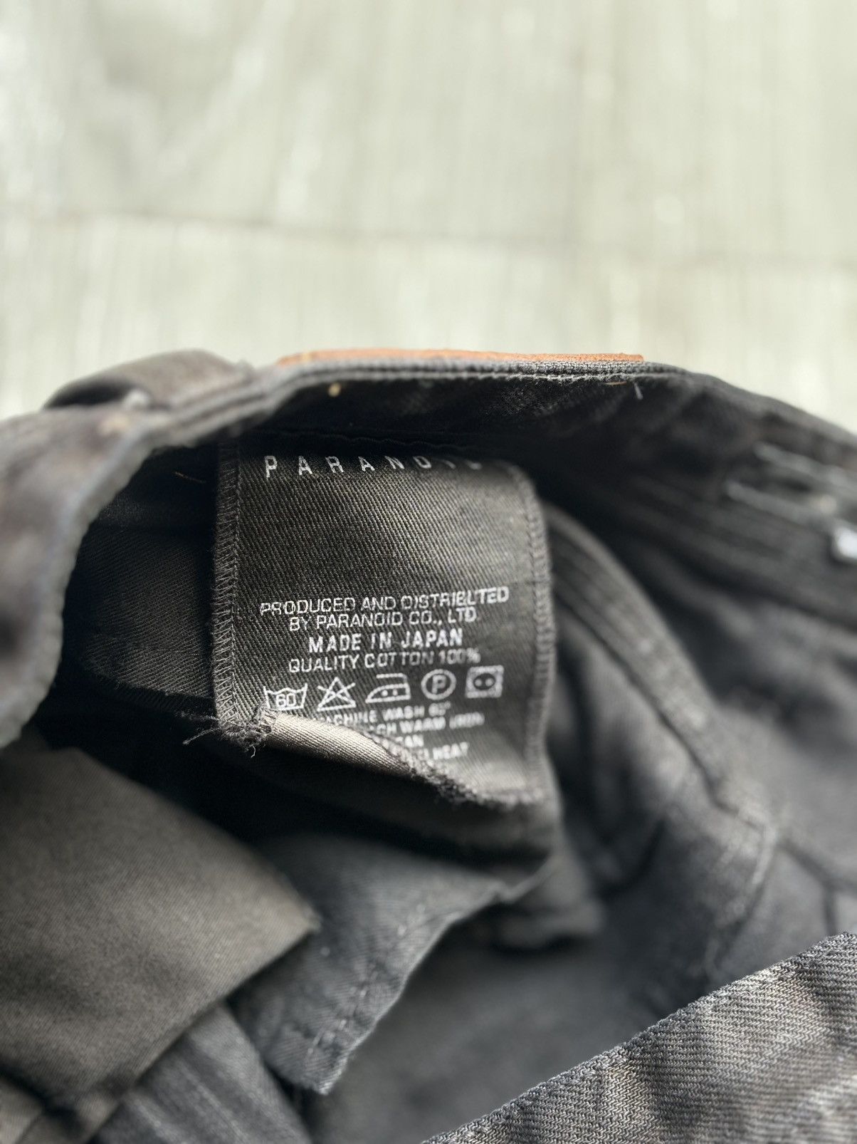 PARANOID extra long distressed flare jeans