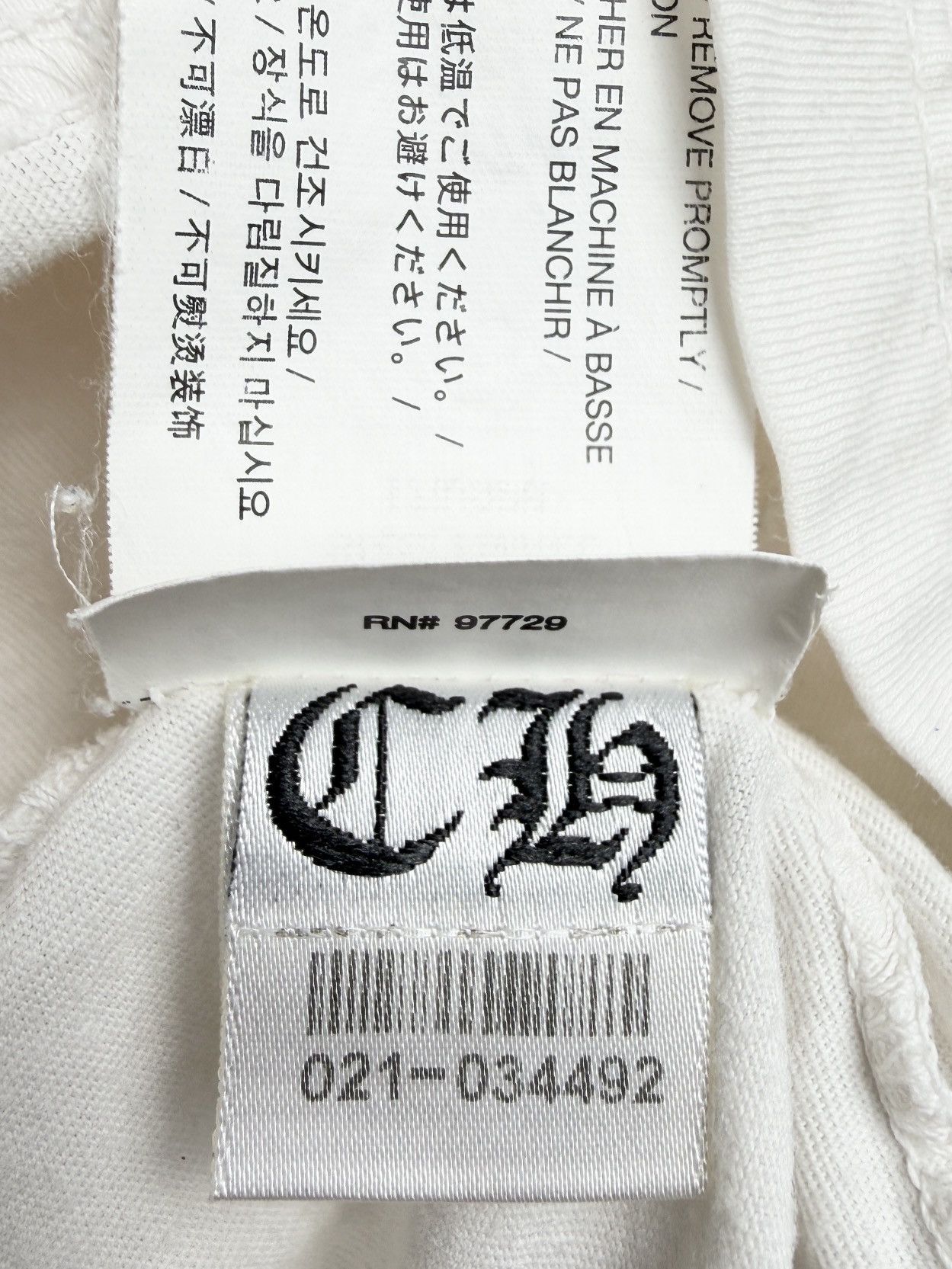 Chrome Hearts Chrome Hearts Vine Hairy Dagger Scroll Logo Pocket Tshirt Size US S / EU 44-46 / 1 - 9 Thumbnail