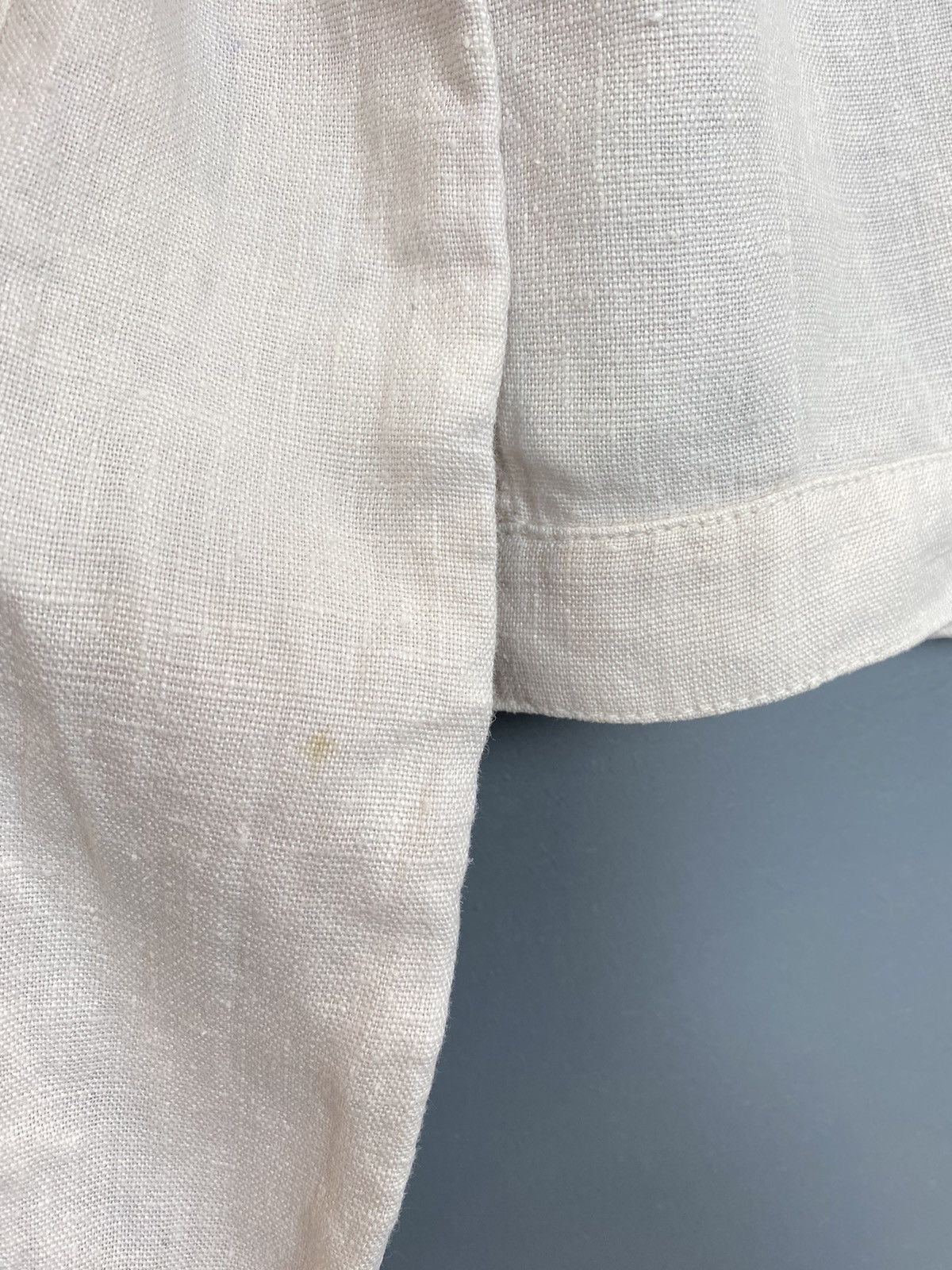 Vintage Versace Jeans Signature Linen Long Sleeve Shirt Womens White Size S / US 4 / IT 40 - 9 Thumbnail