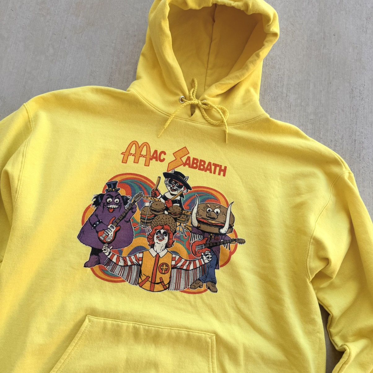 Vintage Vintage McDonald’s Satire Hoodie Black Sabbath Band Funny Size US L / EU 52-54 / 3 - 3 Thumbnail