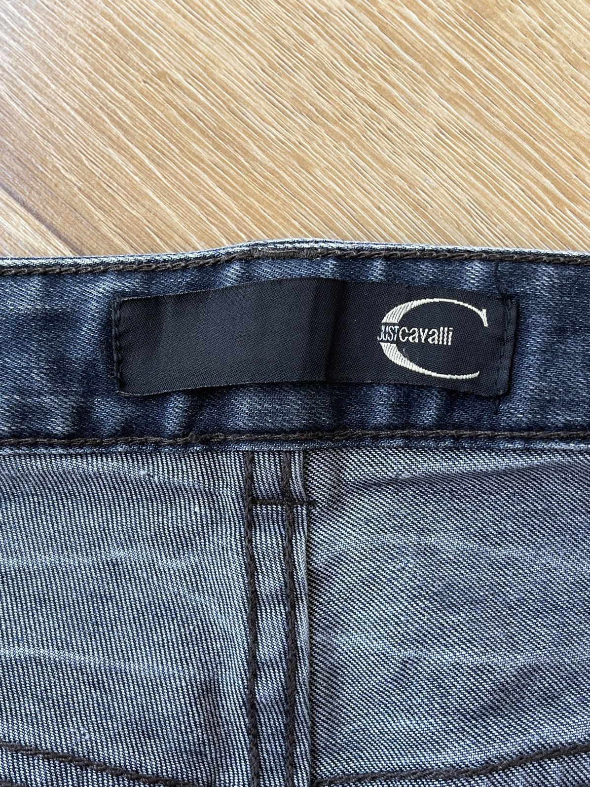Just Cavalli Just Cavalli Vintage Y2K Embroidered Washed Denim Jeans Size US 34 / EU 50 - 11 Thumbnail