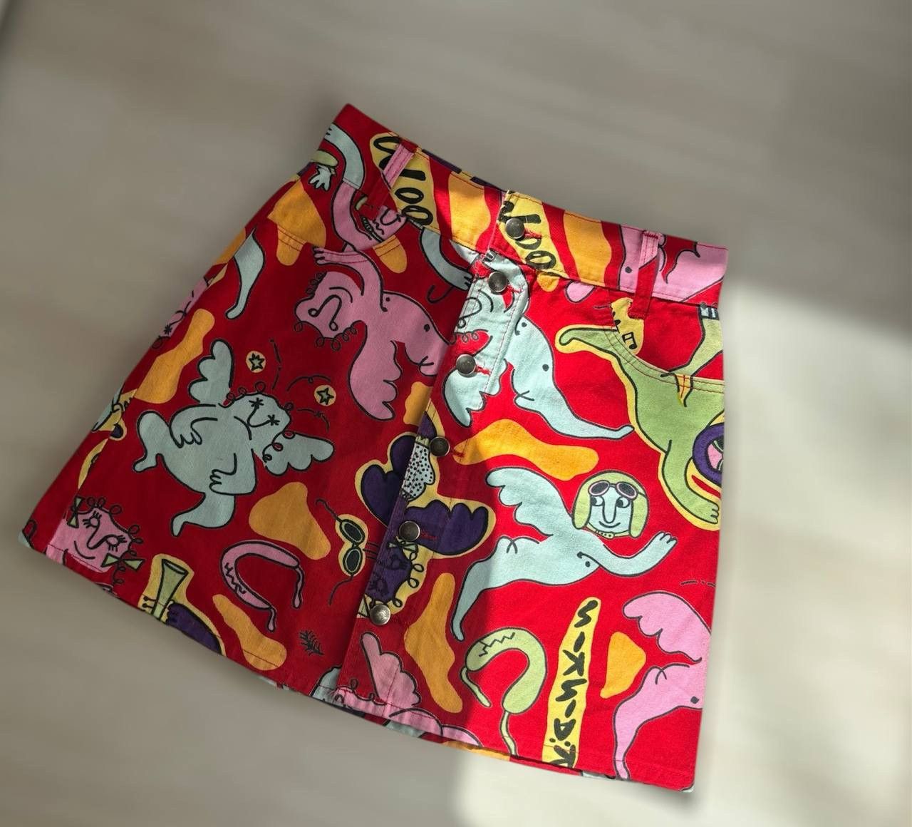 Marimekko Vintage 1990s Marimekko mini skirt Size 38" / US 16 / IT 52 - 3 Thumbnail