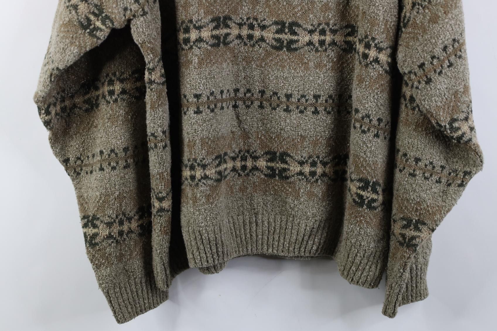 Vintage Vintage 90s Streetwear Southwestern Knit Crewneck Sweater Size US XL / EU 56 / 4 - 10 Thumbnail