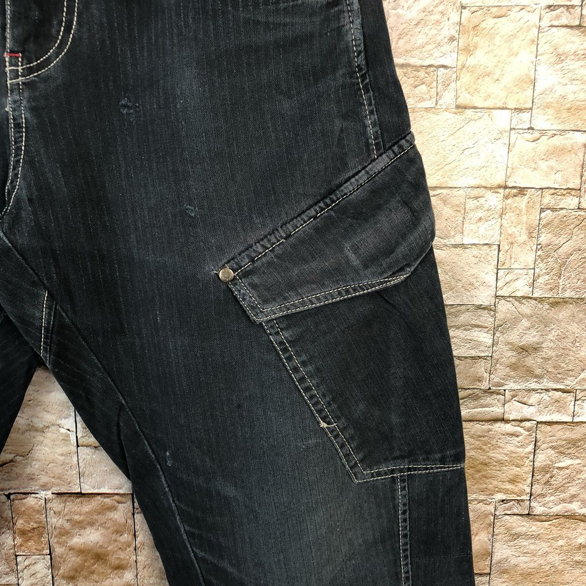 Japanese Brand Hummer Blue Cargo utility tactical Multipocket Pants #A723 Size US 28 / EU 44 - 11 Thumbnail