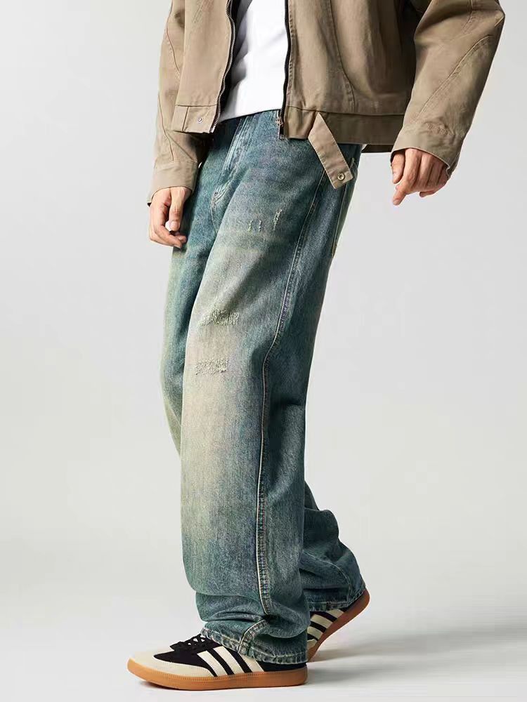 Japanese Brand × Jean Vintage Street Hip Hop Washed Faded Casual Jeans Size US 32 / EU 48 - 2 Thumbnail