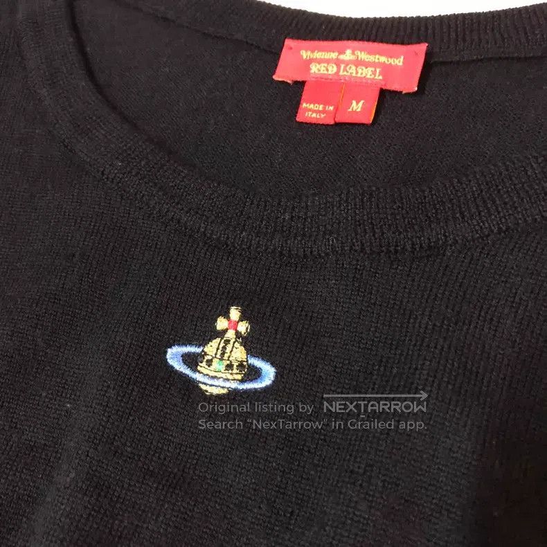 Vivienne Westwood Vivienne Westwood Black Knit Top with the Most Iconic Big Size M / US 6-8 / IT 42-44 - 3 Thumbnail