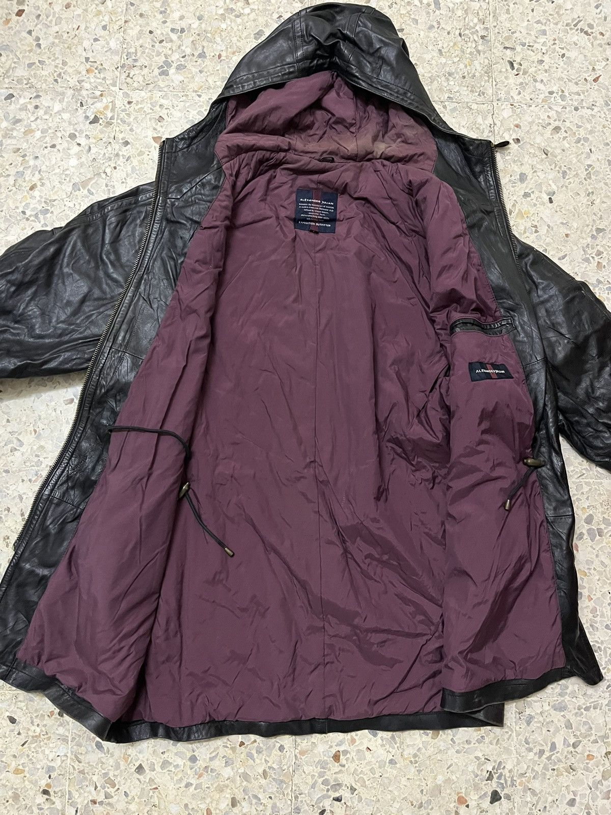 Alexander Julian Vintage 90s Alexander Julian Leather, Riri Swiss Zipper Size US L / EU 52-54 / 3 - 9 Thumbnail